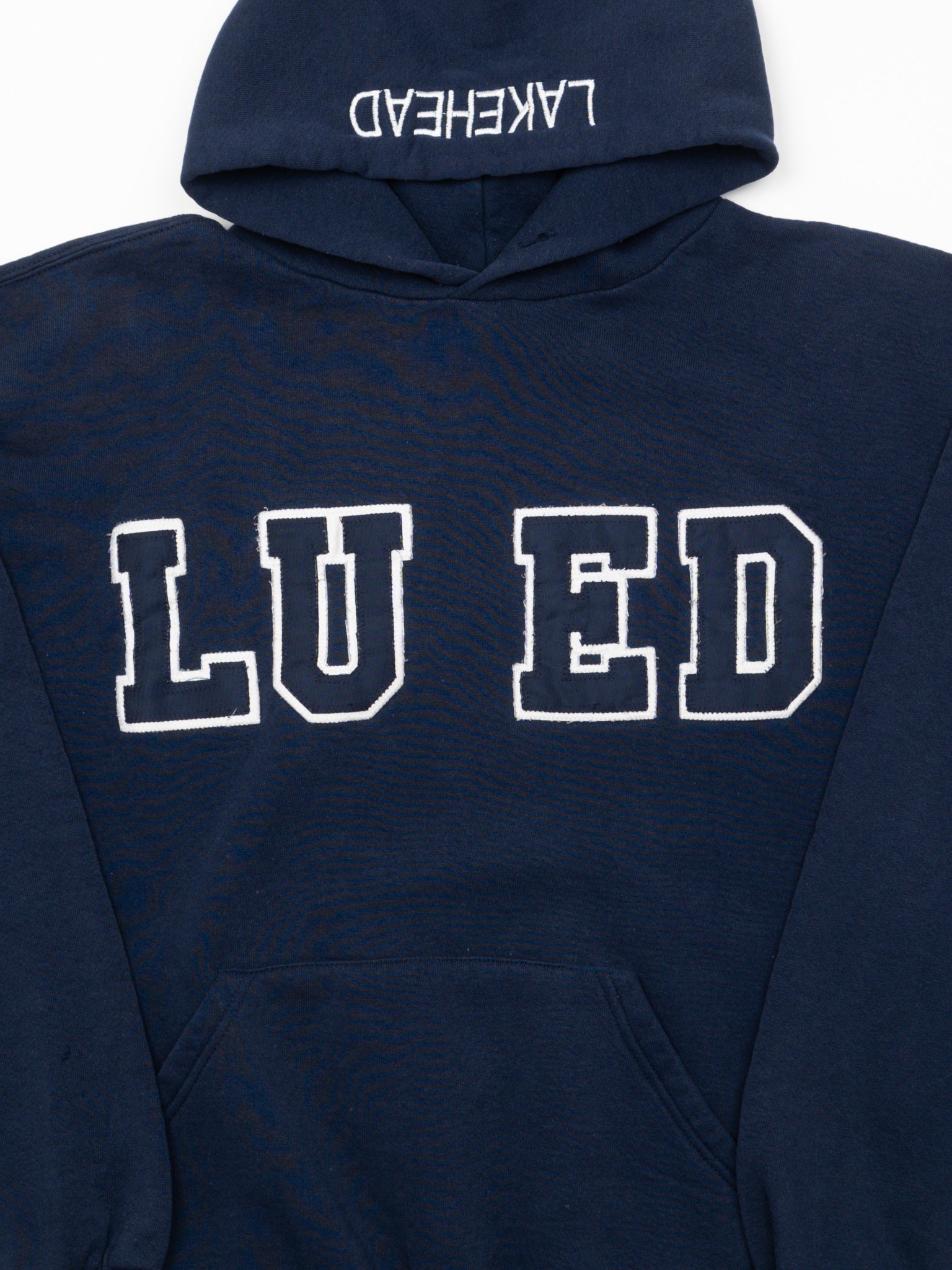 Vintage 90s Blue Lakehead LU ED Russell Athletics Hoodie (M/L)