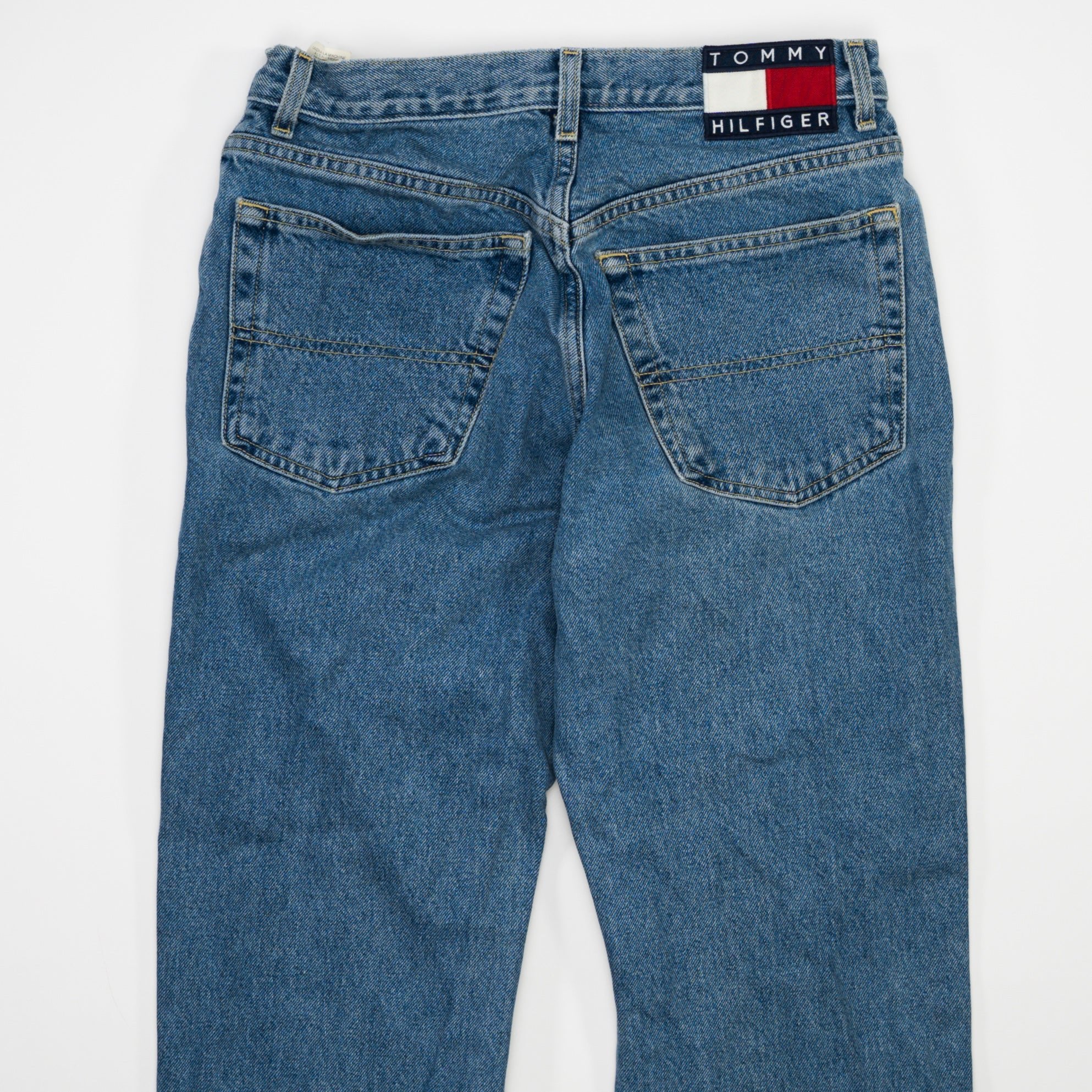 Vintage 90s Blue Tommy Hilfiger High Waisted Pants (28 x 25)