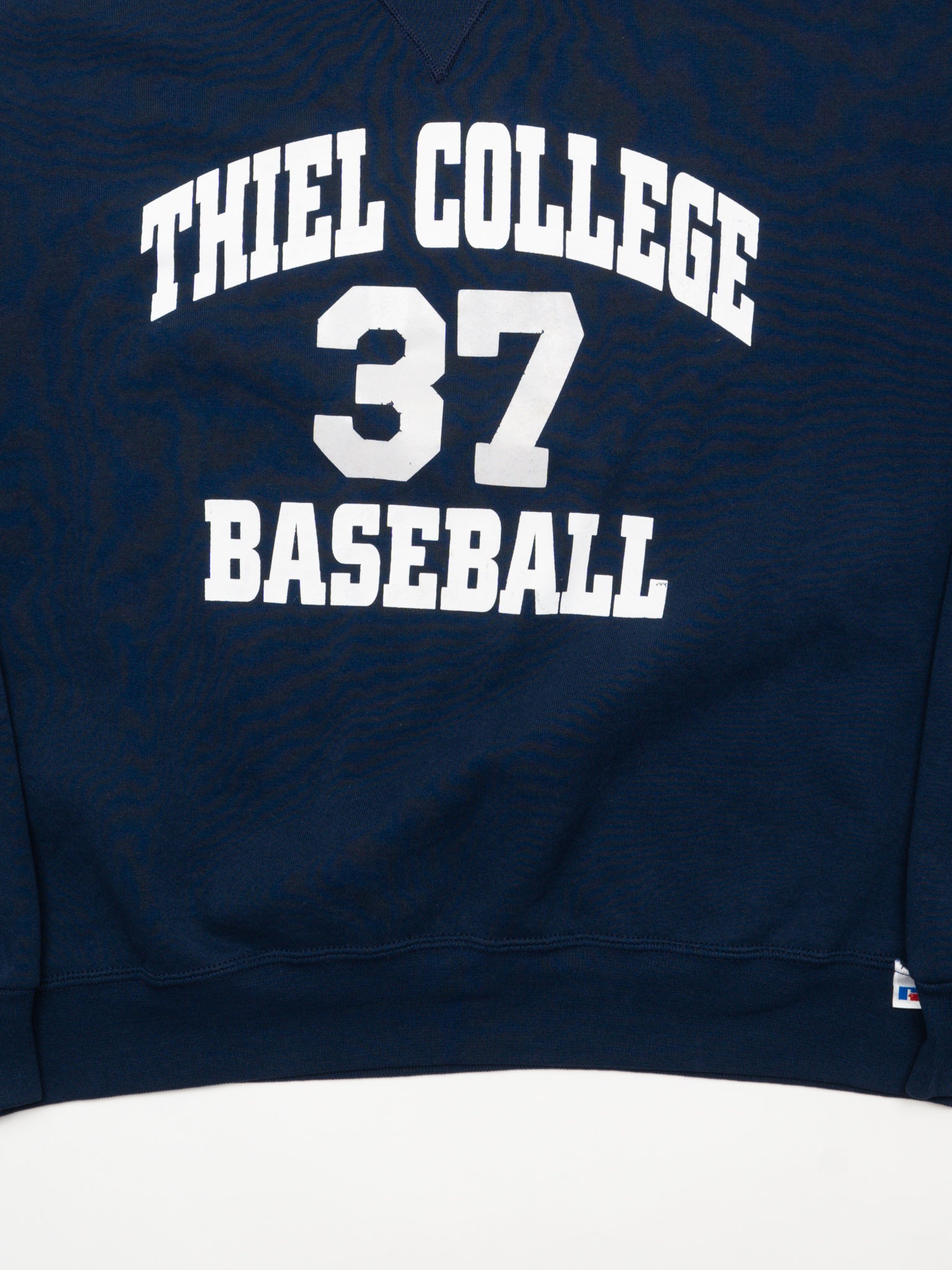 Vintage 90s Blue Thiel College Baseball Russell Athletics Crewneck (L)
