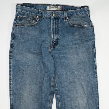 Vintage Blue Levi Relax Fit 550 Jean (34 x 36) | Rebalance Vintage.