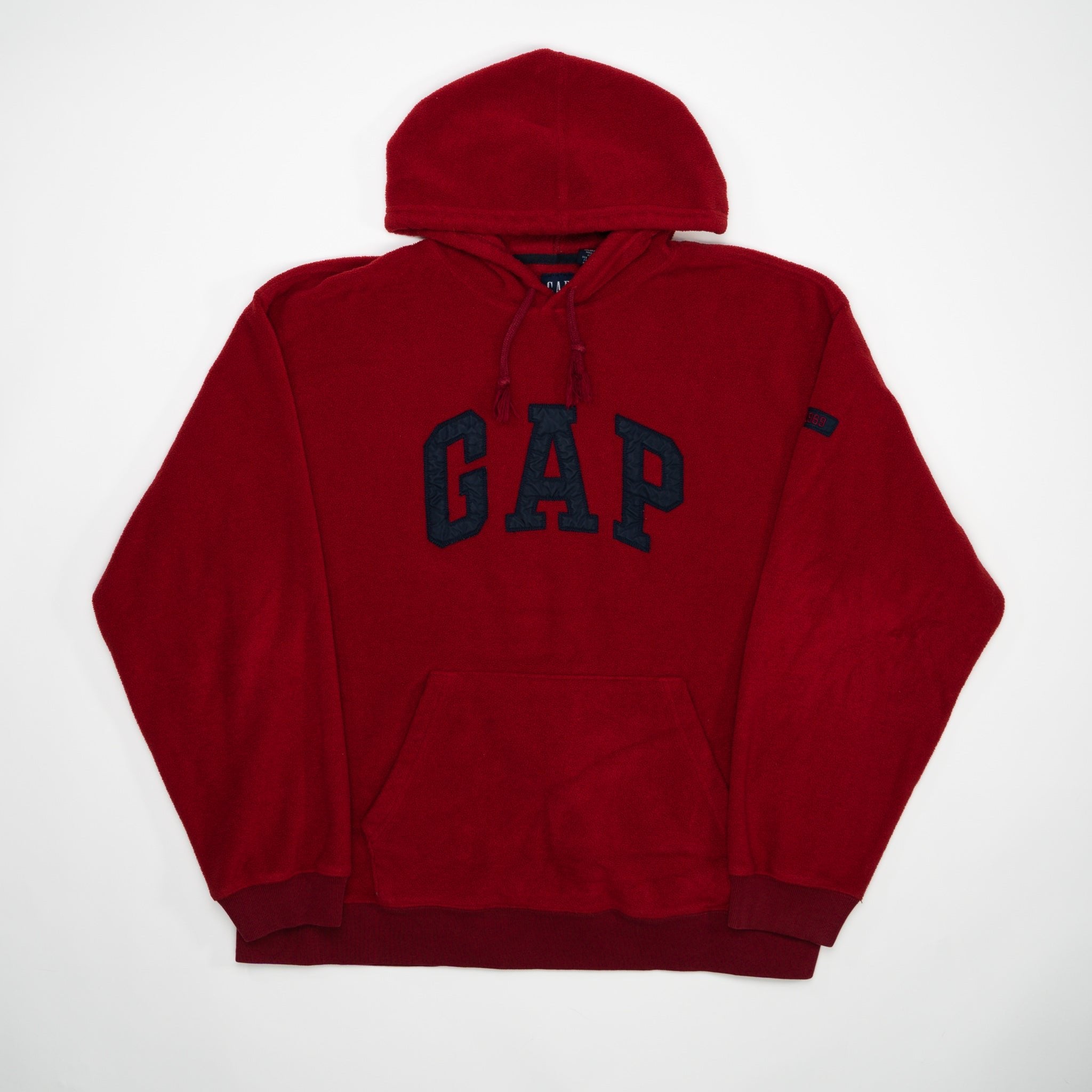 Vintage Red Gap Fleece Hoodie (L/XL) | Rebalance Vintage.
