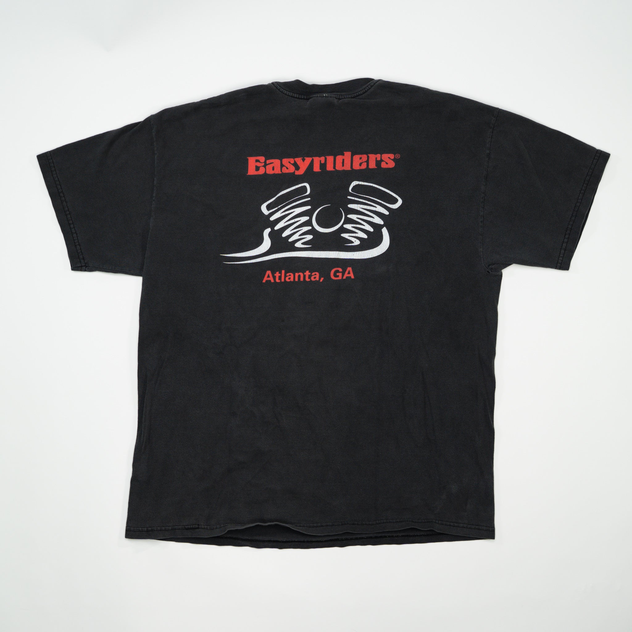 Vintage Washed Black Easy Riders Atlanta Tee (M)