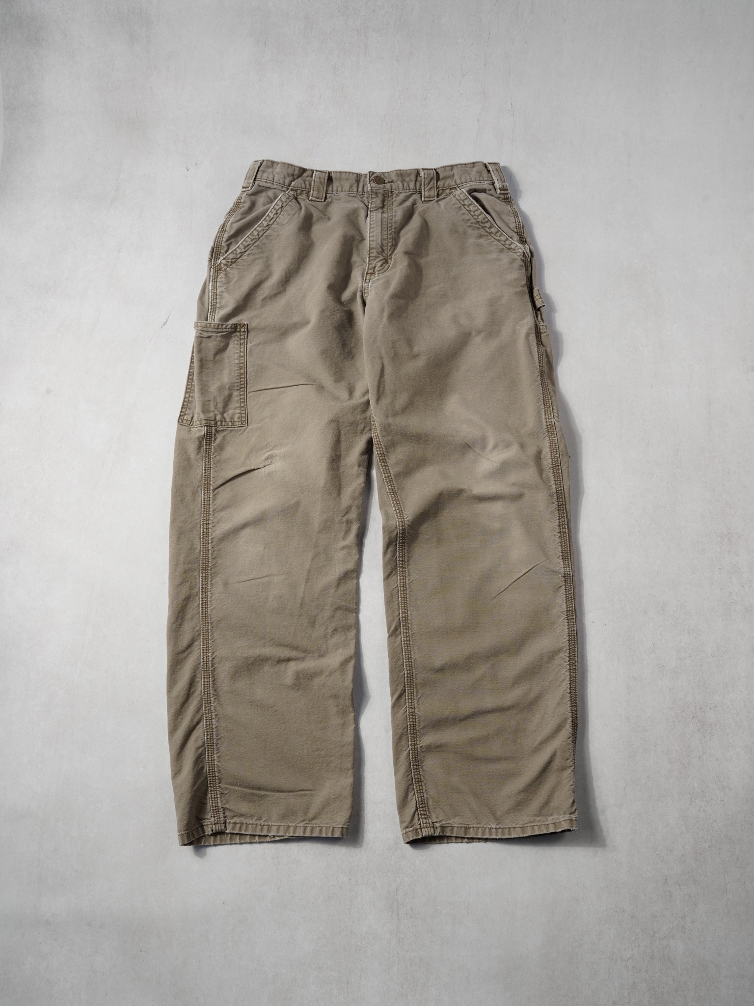 Vintage 90s Washed Brown Carhartt Carpenter Pants (32x29)