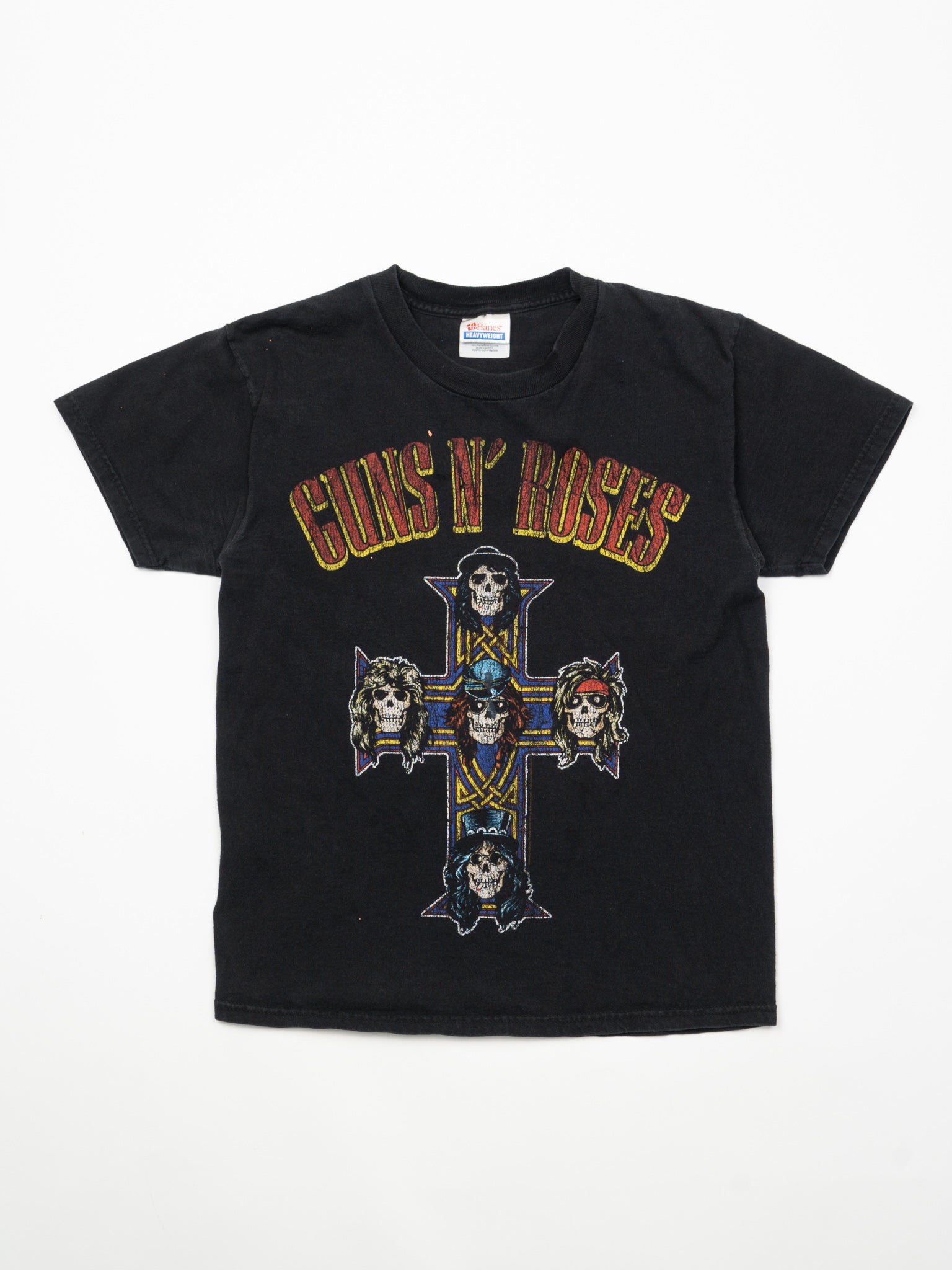 Vintage Black Guns N' Roses Cross Tee (XS)