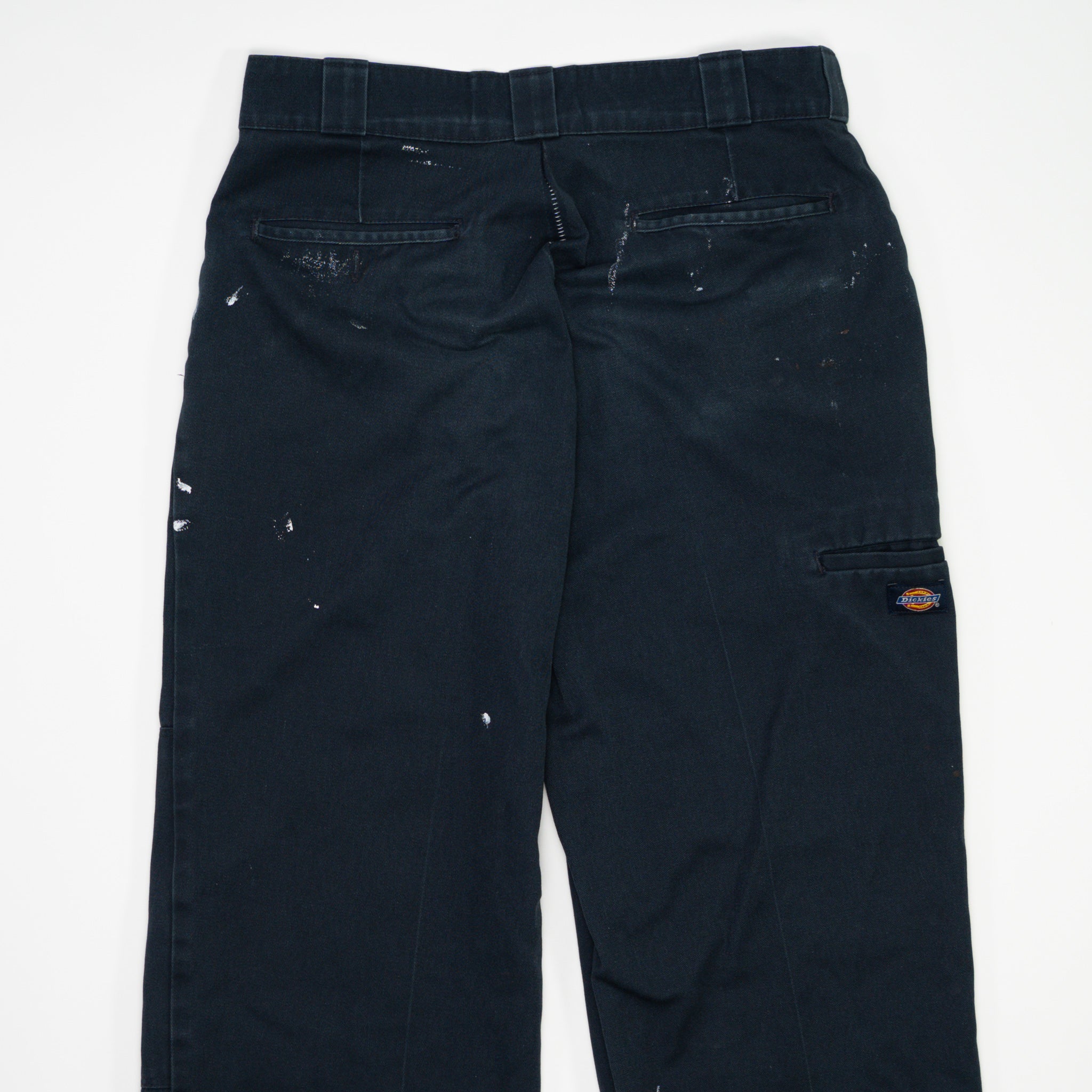 Vintage Navy Blue Dickies Paint Splashed Workwear Pants  (32 x 30) | Rebalance Vintage.