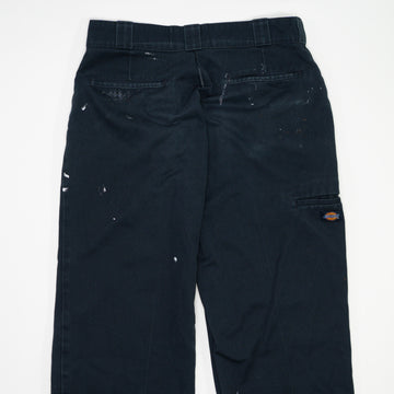 Vintage Navy Blue Dickies Paint Splashed Workwear Pants  (32 x 30) | Rebalance Vintage.
