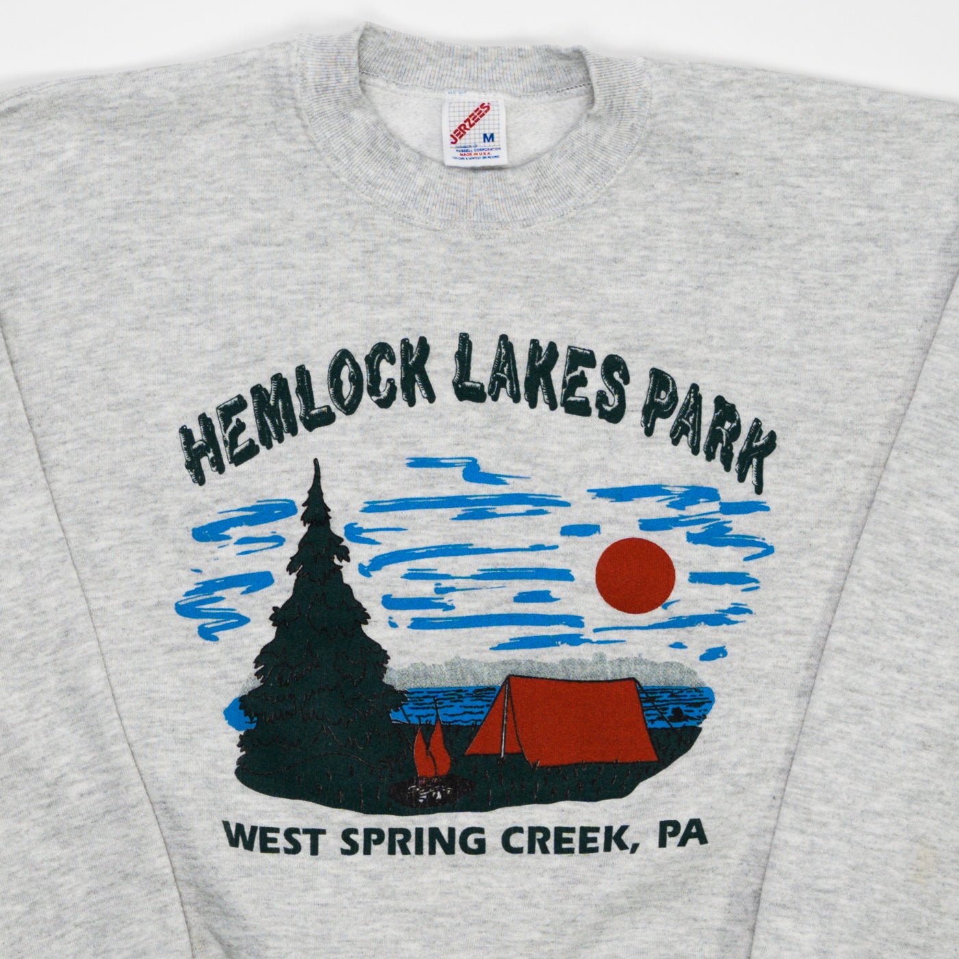 Vintage 90s Hemlock Lake Park Crewneck (S) | Rebalance Vintage.