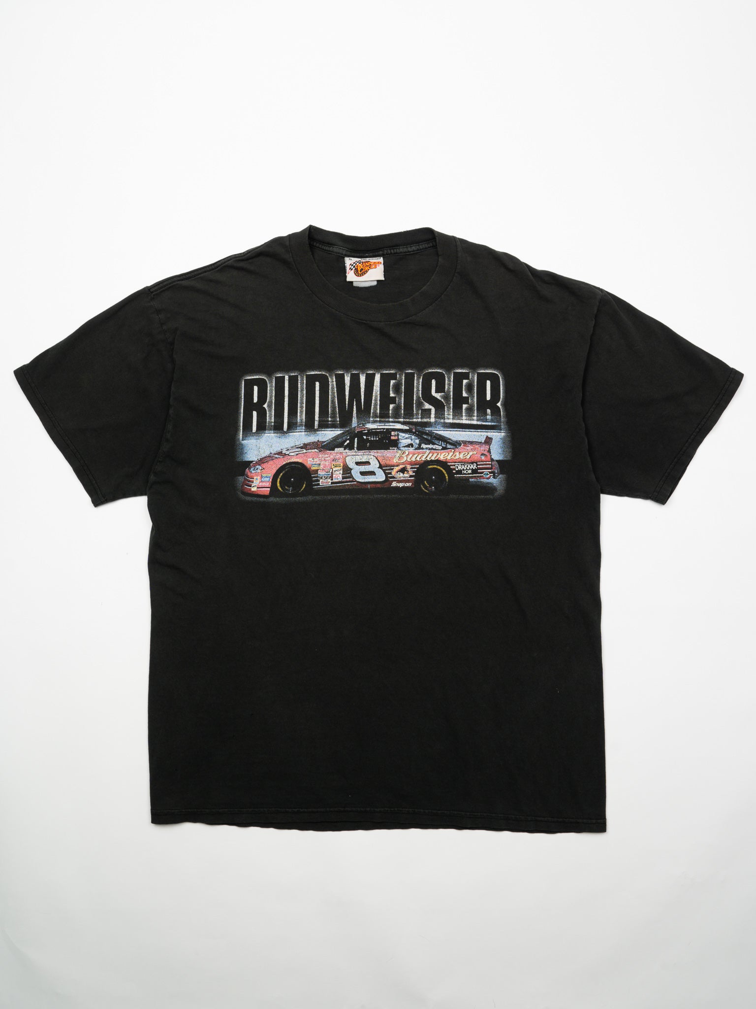 Vintage Black Budweiser #8 Dale Jr. Racing Tee (L)