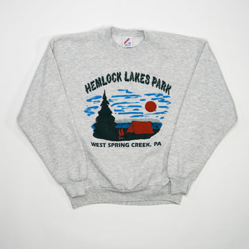 Vintage 90s Hemlock Lake Park Crewneck (S) | Rebalance Vintage.