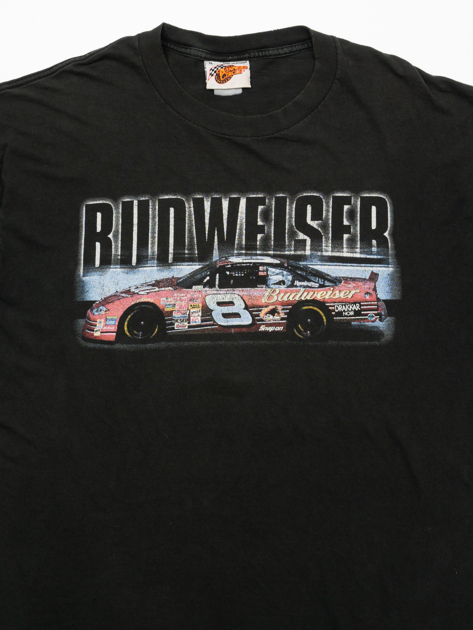Vintage Black Budweiser #8 Dale Jr. Racing Tee (L)