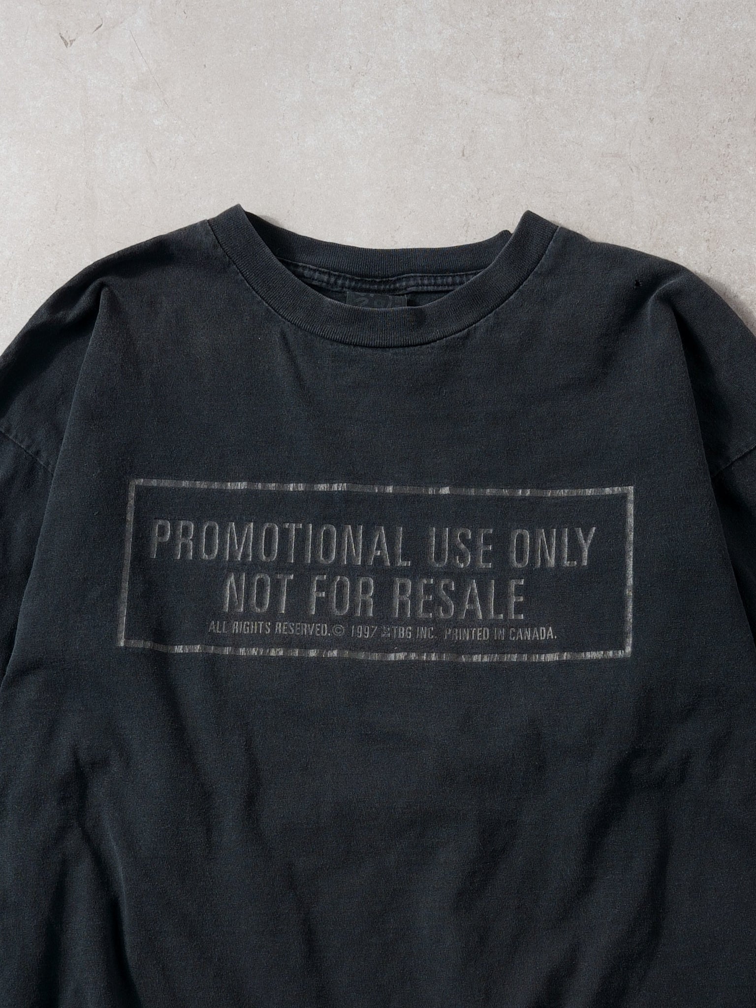 Vintage 97' Washed Black "Promotional Use Only" Longsleeve (L)