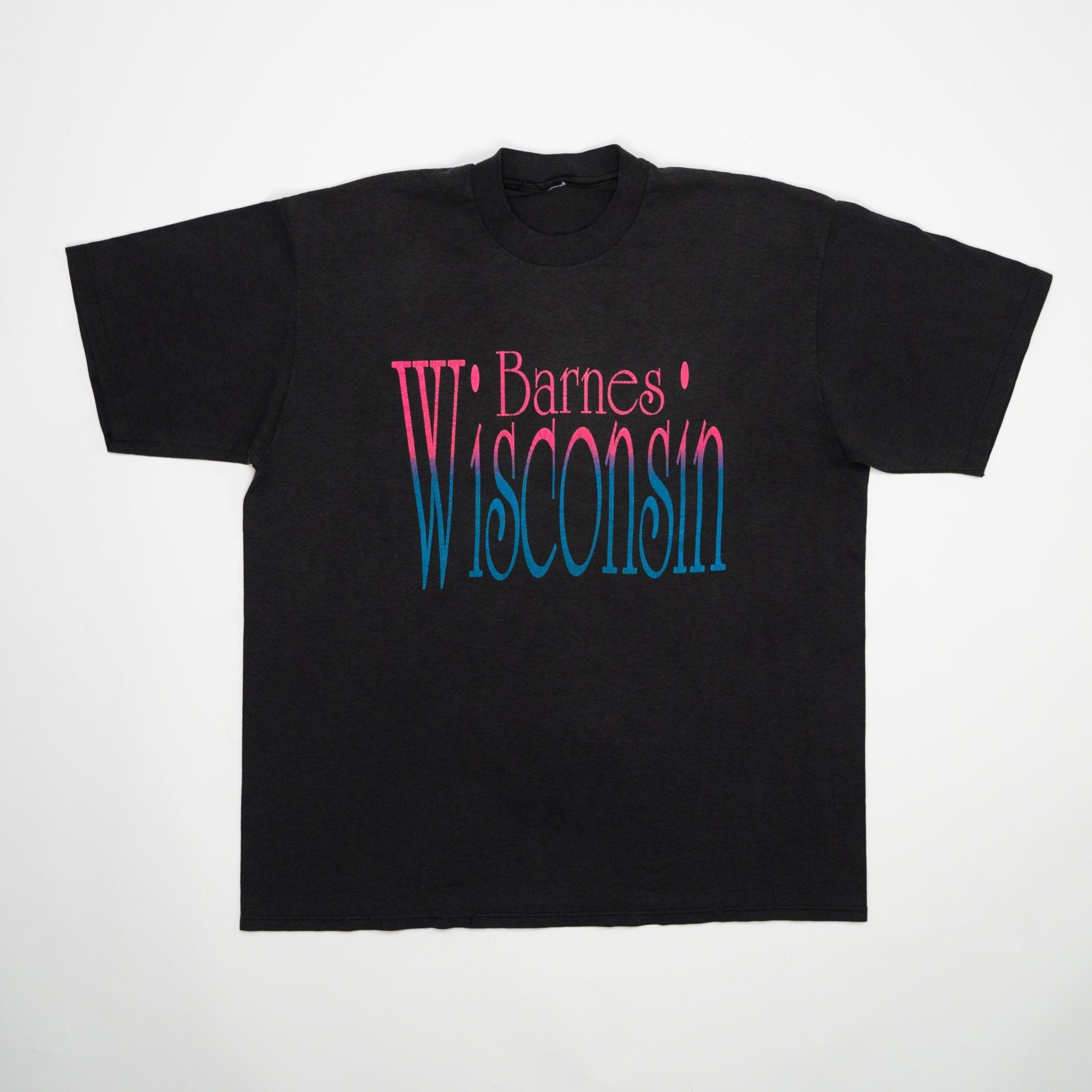 Vintage 80s Single Stitch Barnes Wisconsin Tee (M) | Rebalance Vintage.