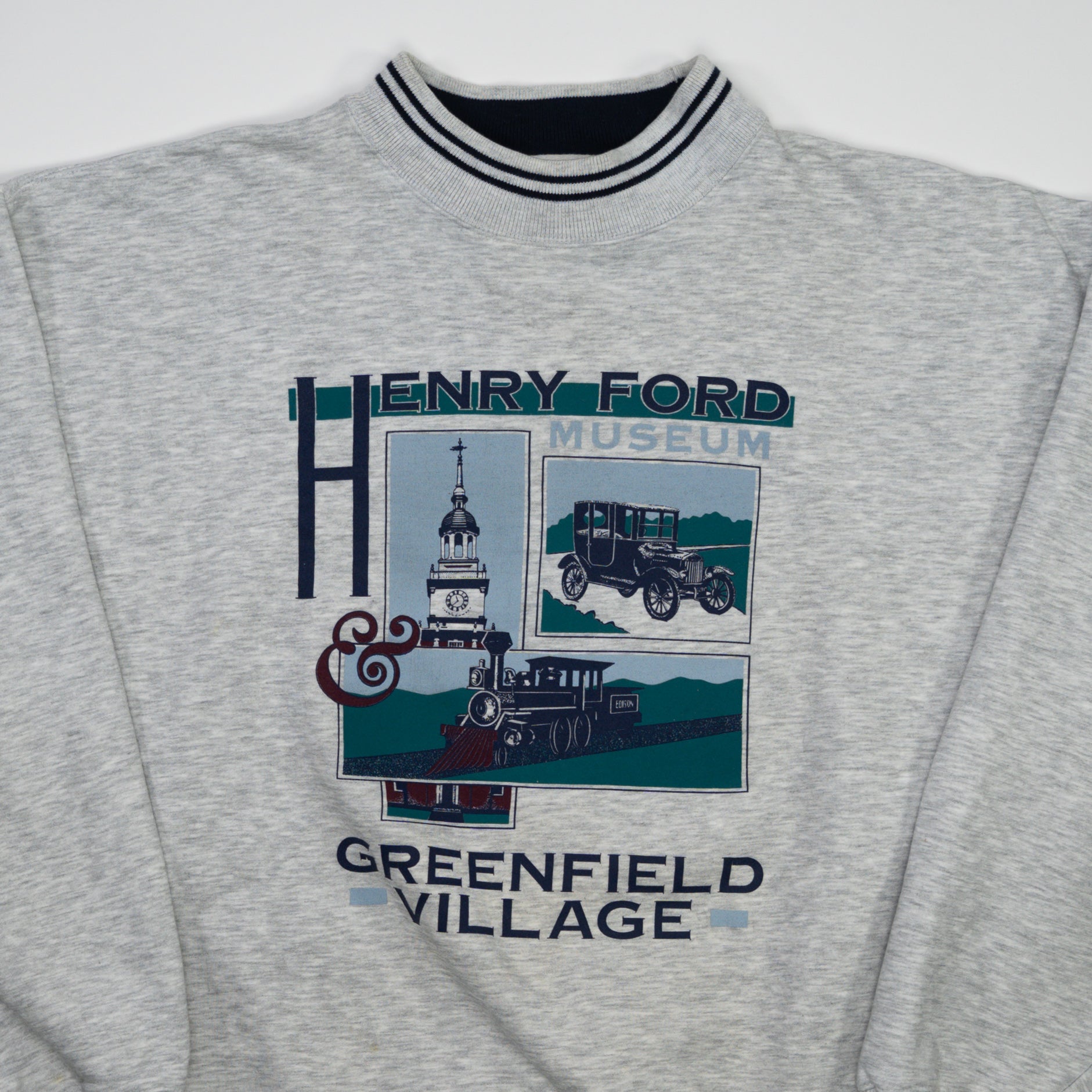 Vintage Grey Henry Ford Museum Greenfield Crewneck (L)