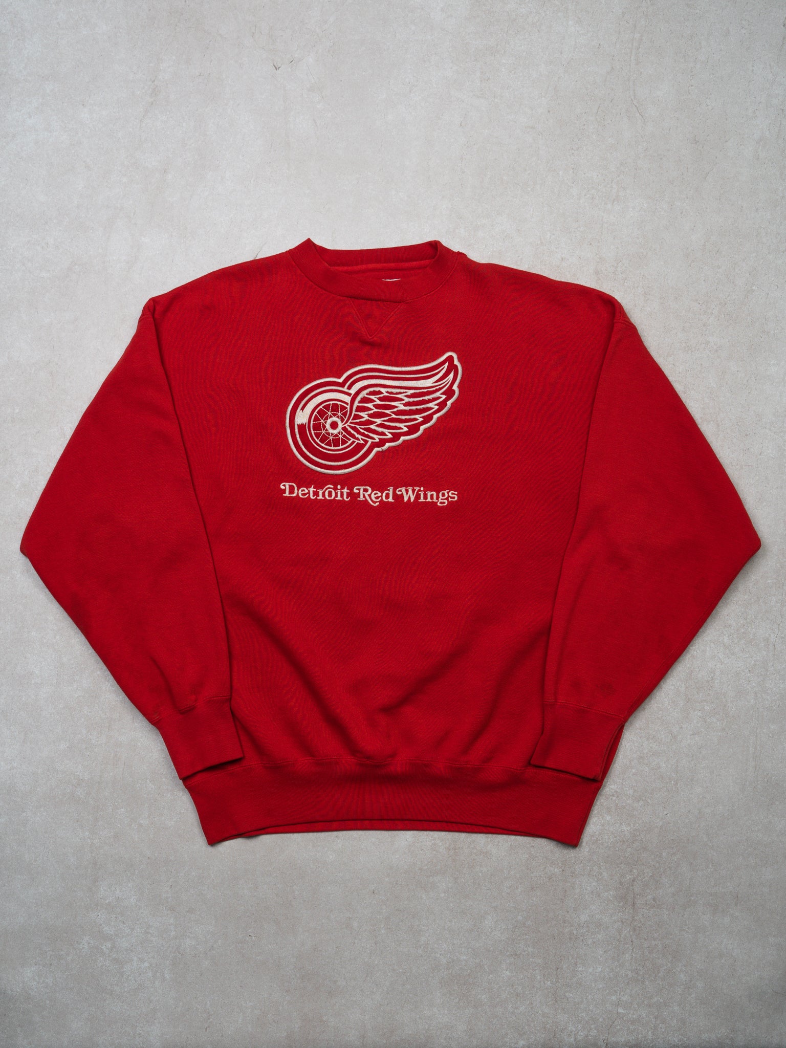 Vintage 90s Red Detroit Red Wings Crewneck (L)