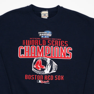 Vintage '04 Navy Boston Red Sox World Series Champ Crewneck | Rebalance Vintage.
