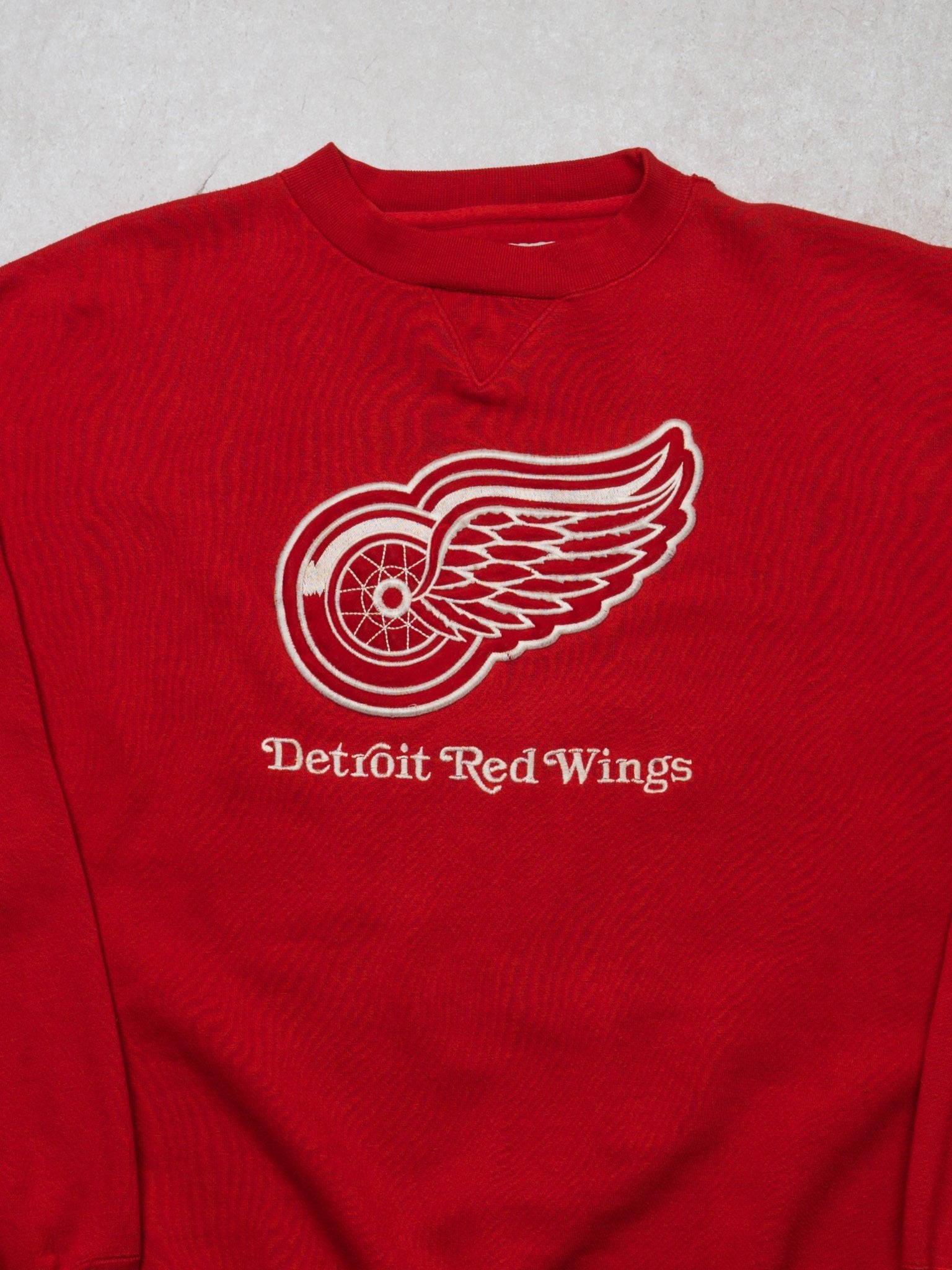 Vintage 90s Red Detroit Red Wings Crewneck (L)