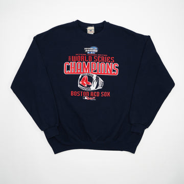Vintage '04 Navy Boston Red Sox World Series Champ Crewneck | Rebalance Vintage.
