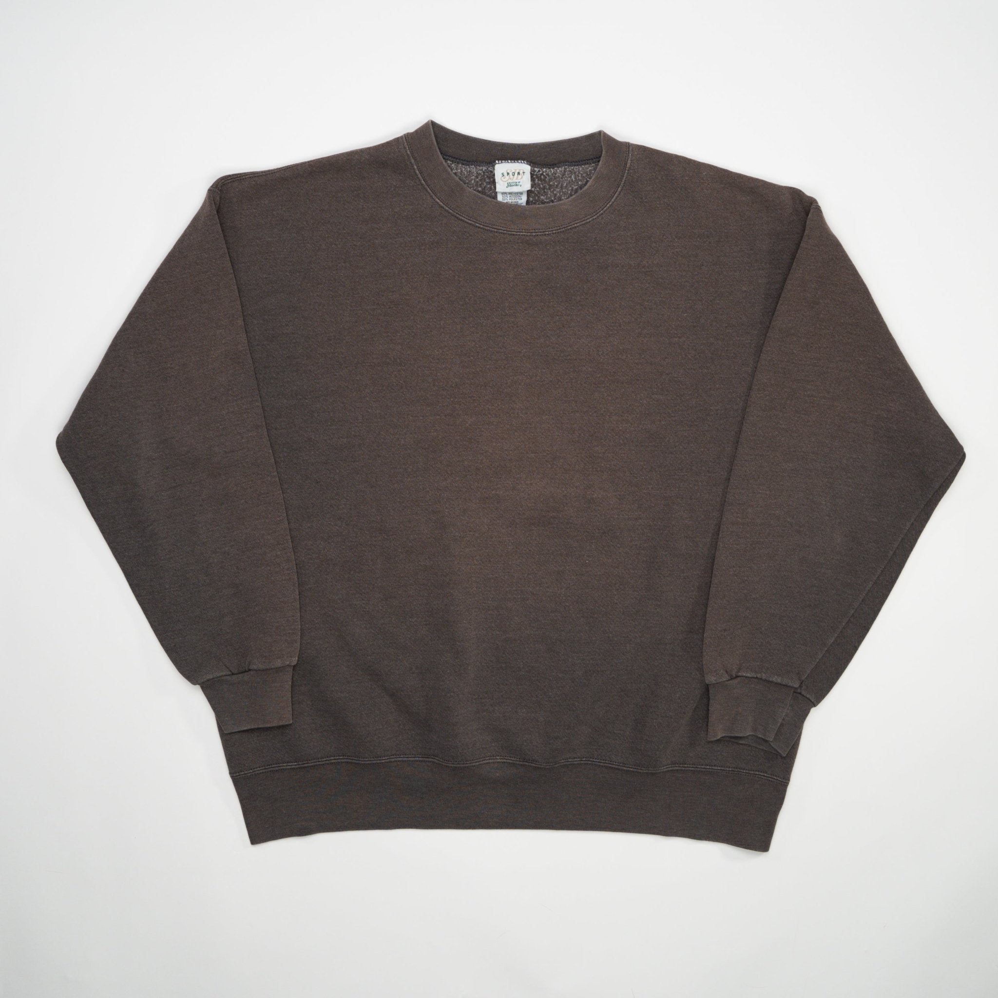 Vintage 90s Washed Brown Crewneck (XL) | Rebalance Vintage.