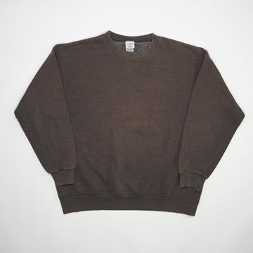 Vintage 90s Washed Brown Crewneck (XL) | Rebalance Vintage.