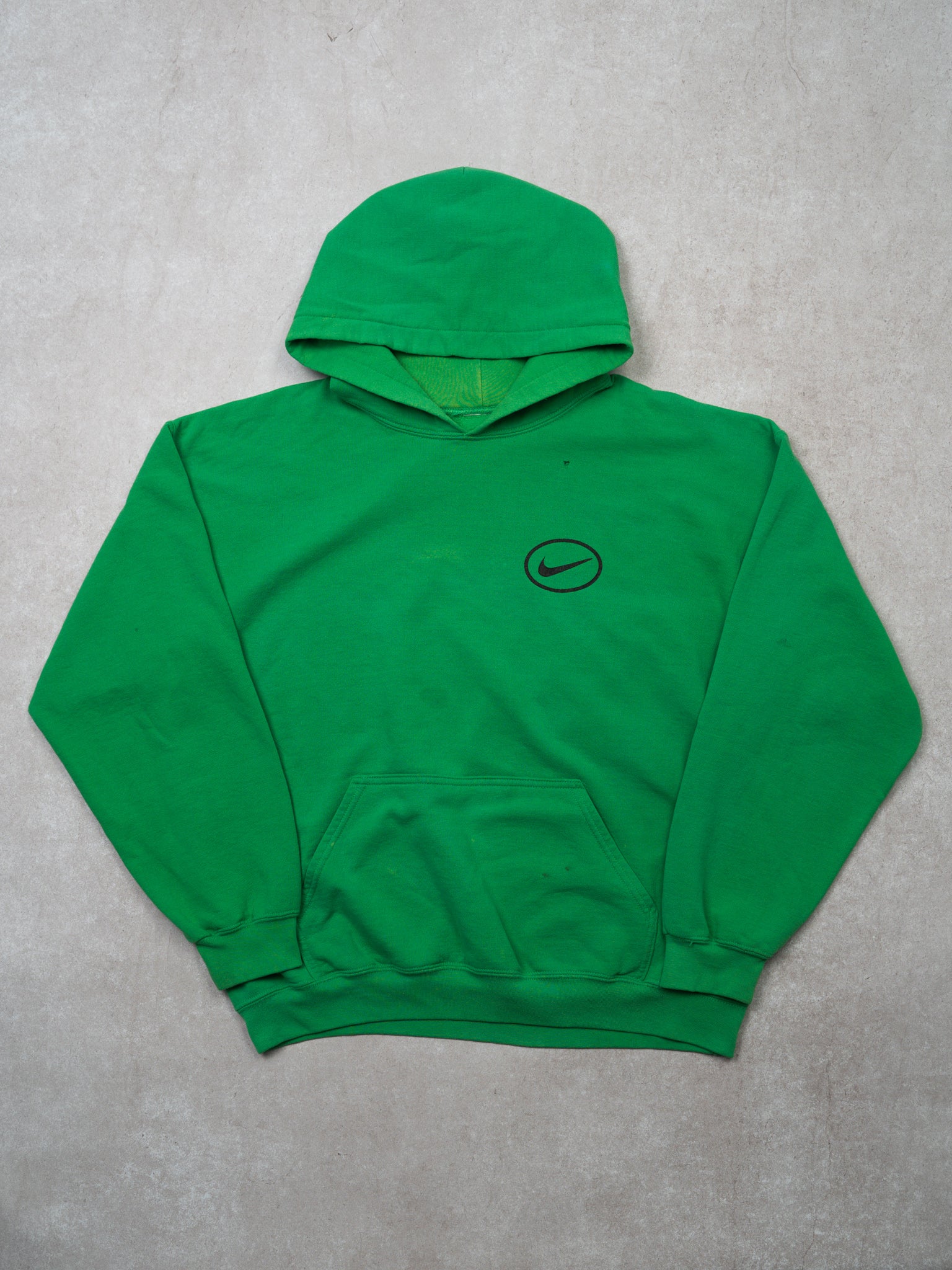 Vintage Lime Green Nike Swoosh Hoodie (M/L)