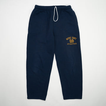 Vintage 90s Blue Notre Dame Athletics Sweatpants (M/L) | Rebalance Vintage.