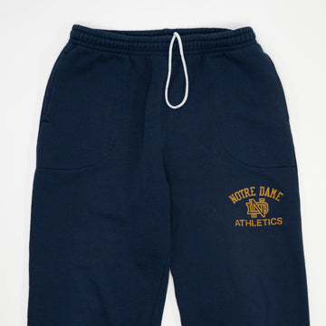 Vintage 90s Blue Notre Dame Athletics Sweatpants (M/L) | Rebalance Vintage.