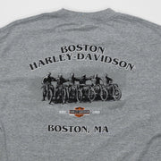 Vintage Grey Harley Davidson Boston, MA tee (M/L)