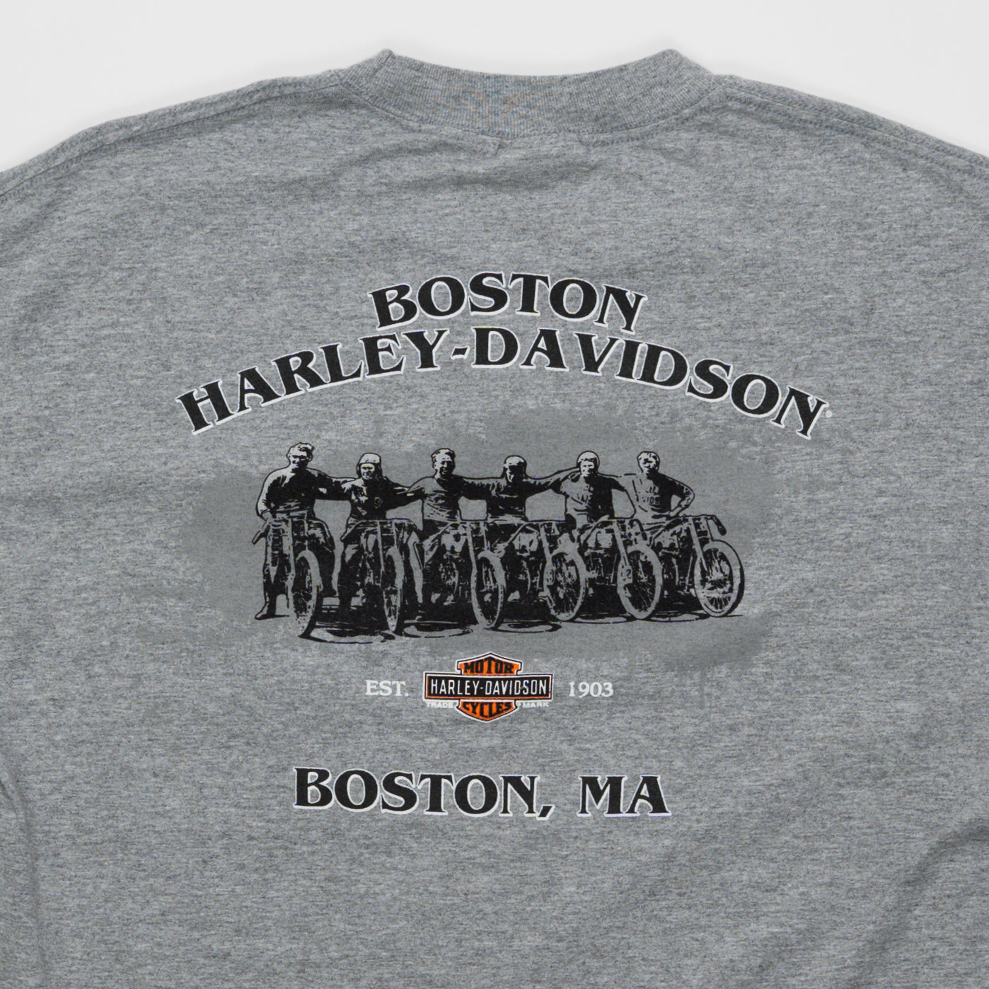 Vintage Grey Harley Davidson Boston, MA tee (M/L) | Rebalance Vintage.