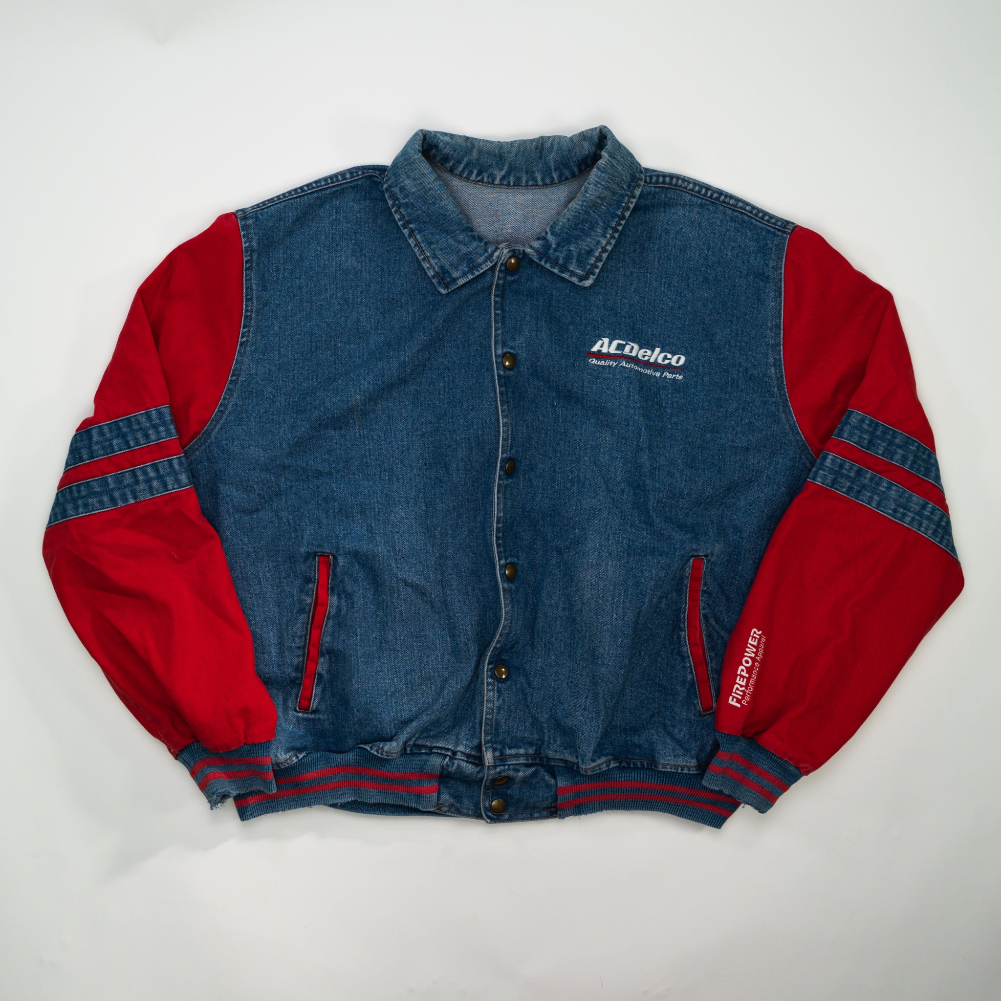 Vintage Jean Acdelco Racing Bomber Jacket (XL)