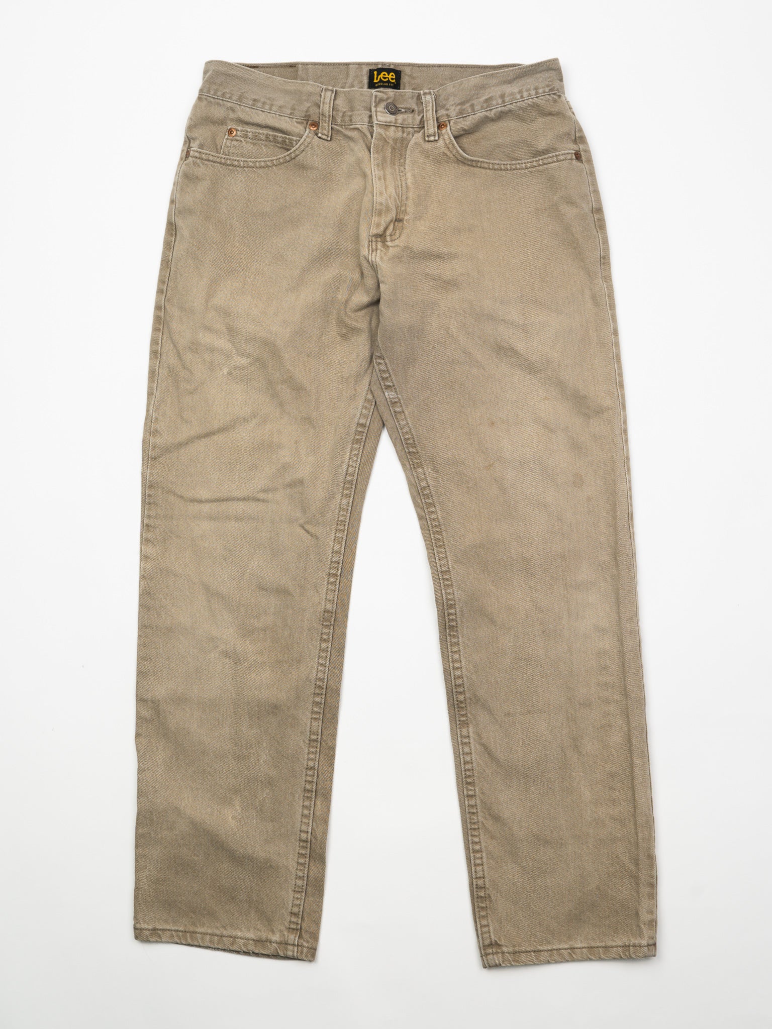 Vintage Beige Lee Jeans (34 x 30)