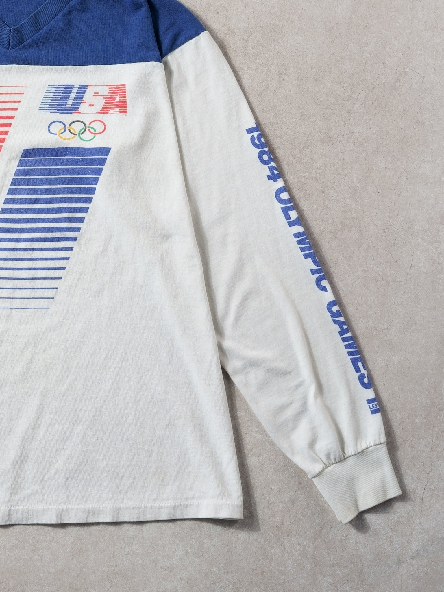 Vintage 84' Team USA Olympics Games X Levi's Vneck Longsleeve (M)
