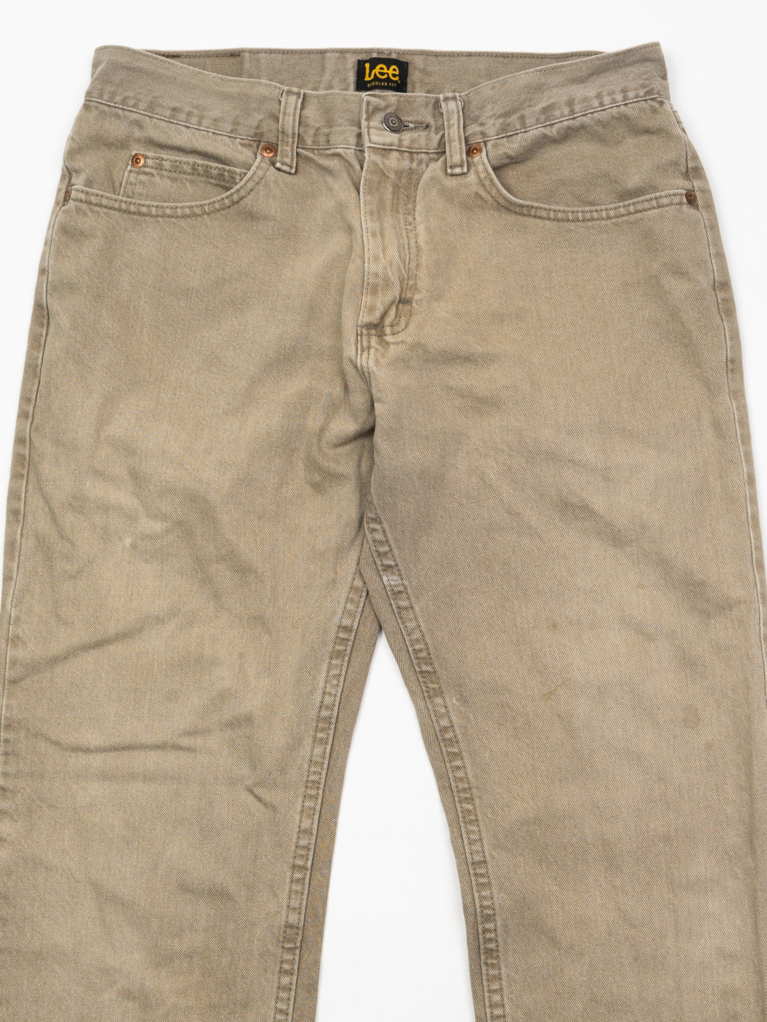 Vintage Beige Lee Jeans (34 x 30)