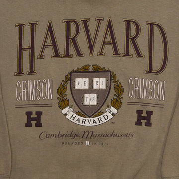 Vintage Beige Harvard Crimson Crewneck (M) | Rebalance Vintage.