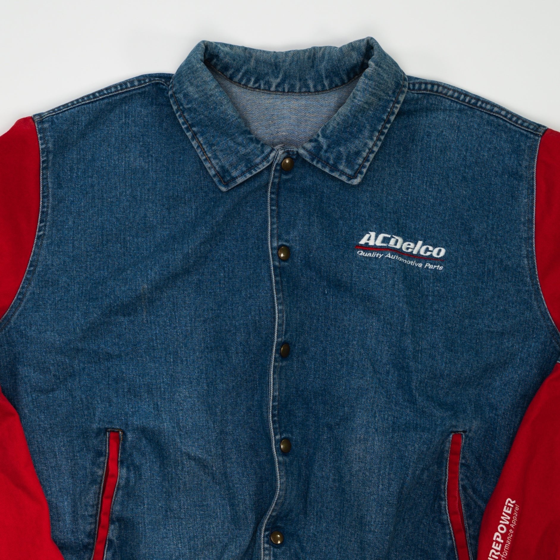 Vintage Jean Acdelco Racing Bomber Jacket (XL)