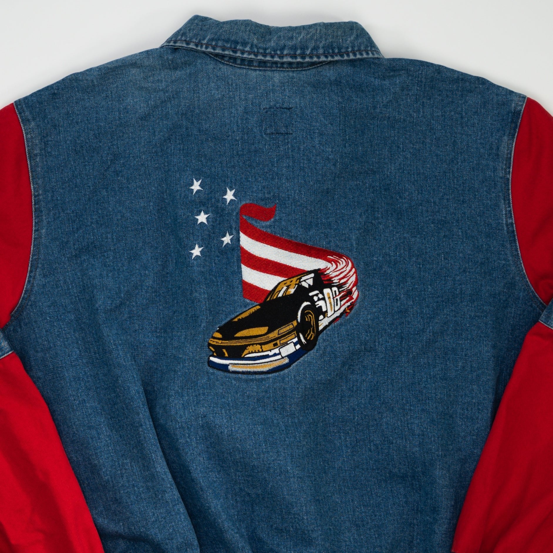 Vintage Jean Acdelco Racing Bomber Jacket (XL)