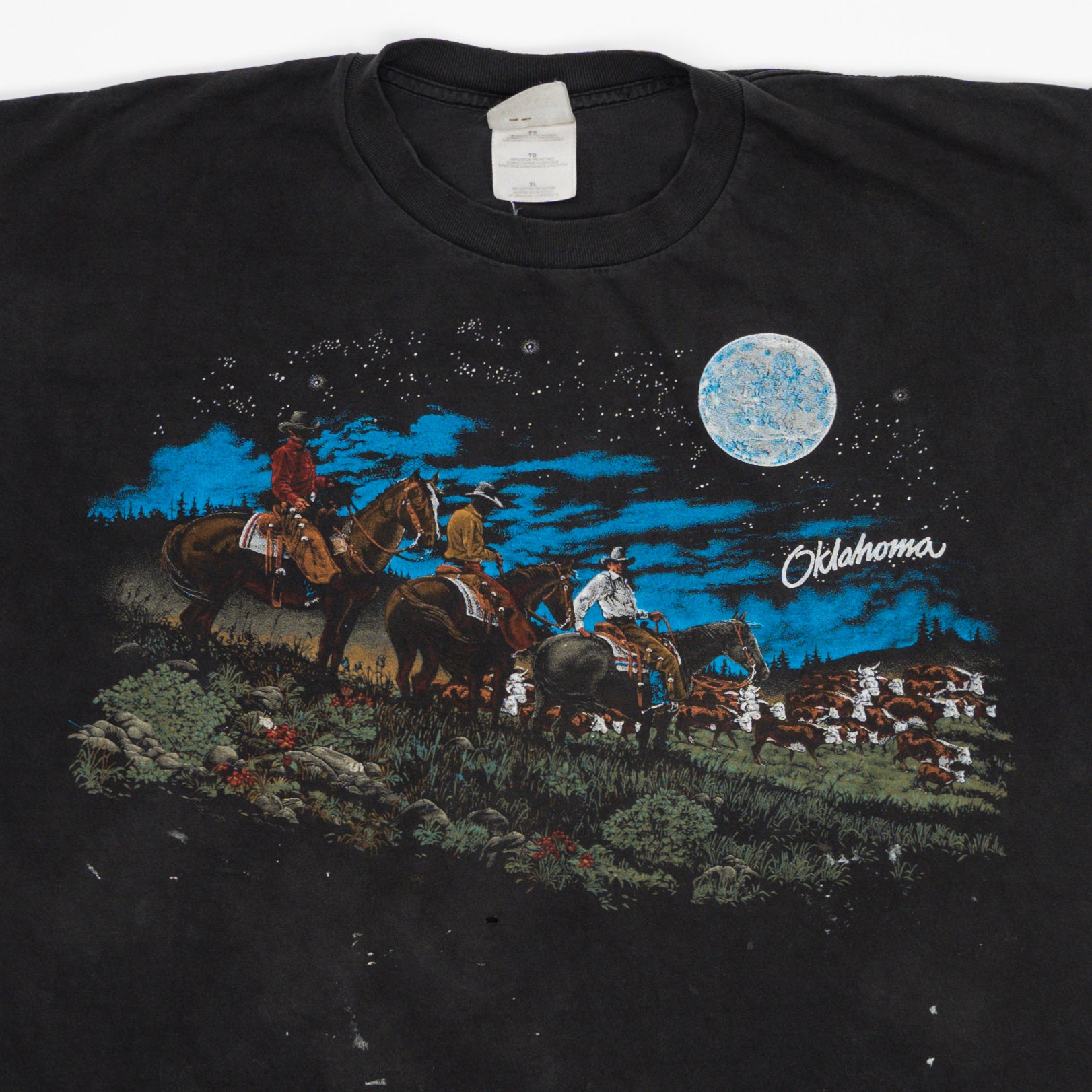 Vintage Rugged Oklahoma Cowboy Tee (L) | Rebalance Vintage.