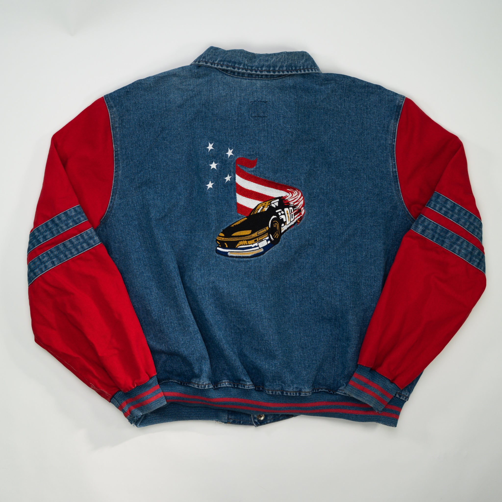 Vintage Jean Acdelco Racing Bomber Jacket (XL)