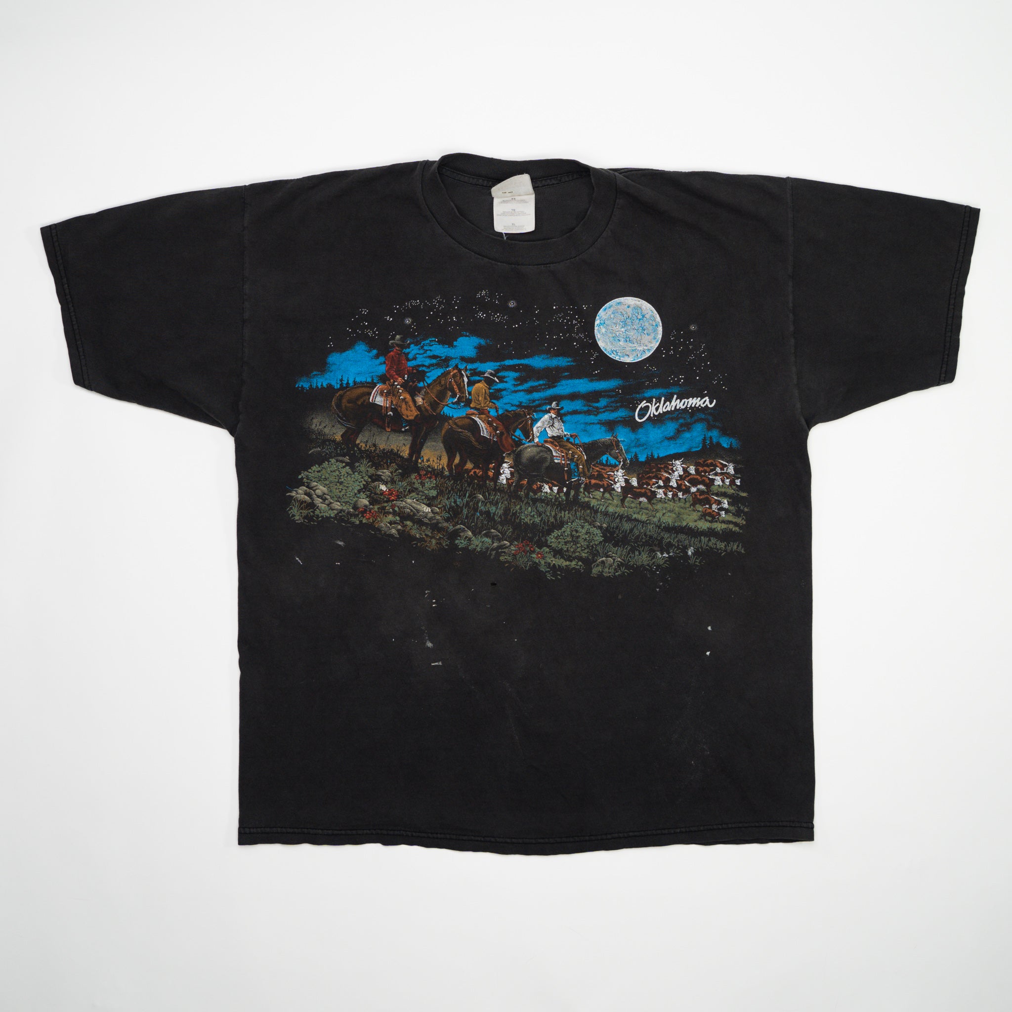 Vintage Rugged Oklahoma Cowboy Tee (L) | Rebalance Vintage.