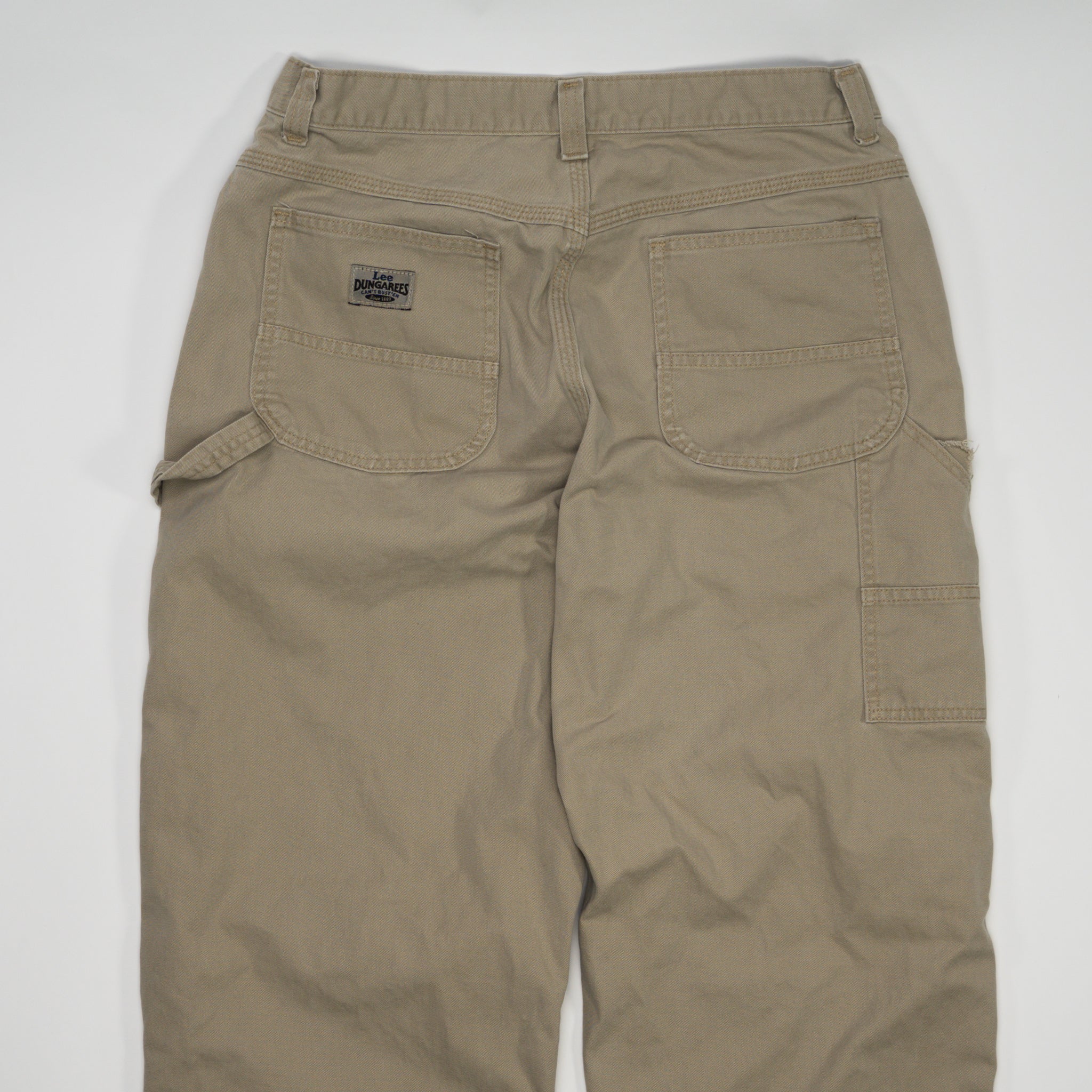 Vintage Beige Lee Dungaree Cargo Pants (34 x 34) | Rebalance Vintage.