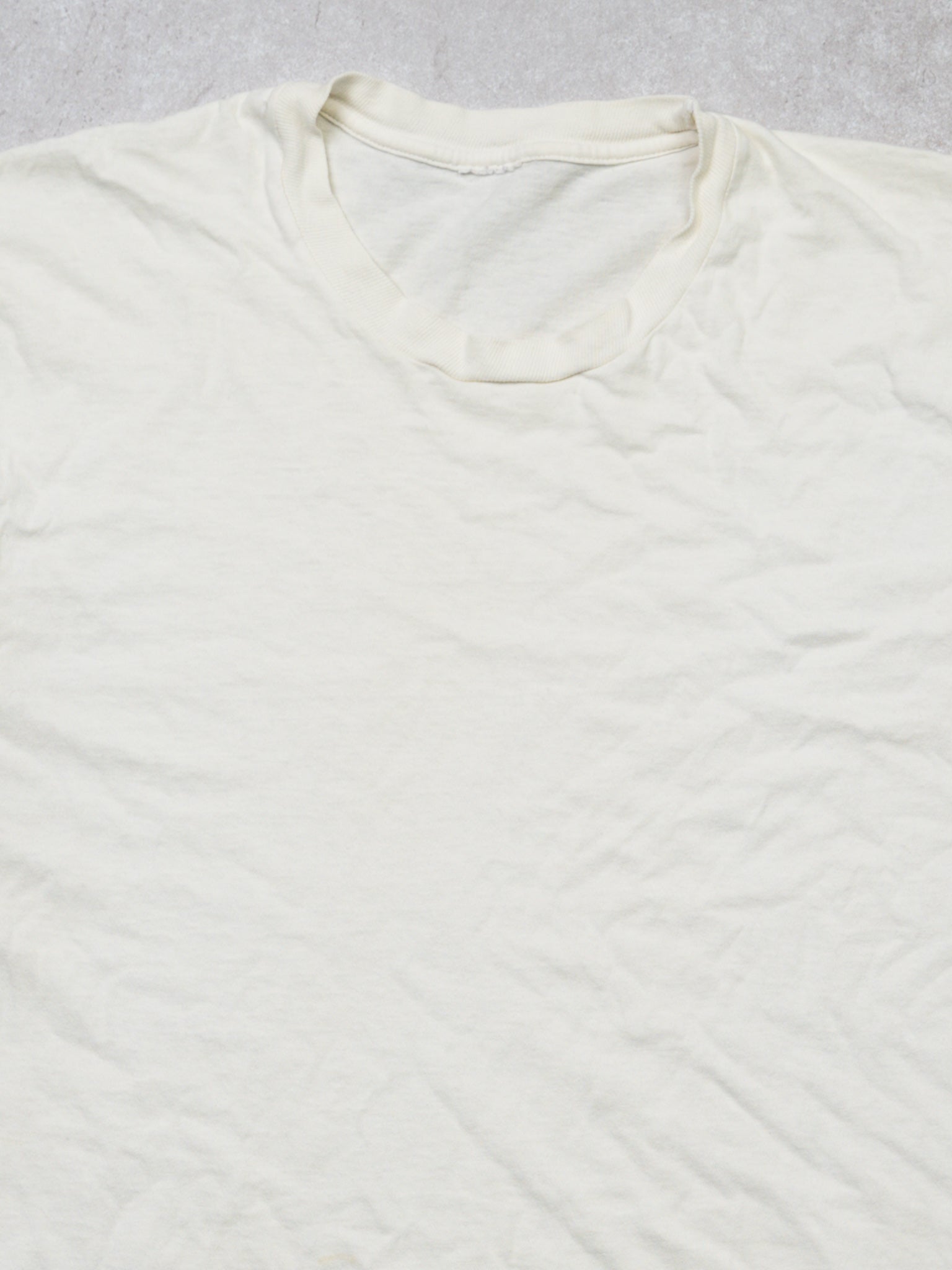 Vintage 90s Blank White Tee (S/M)