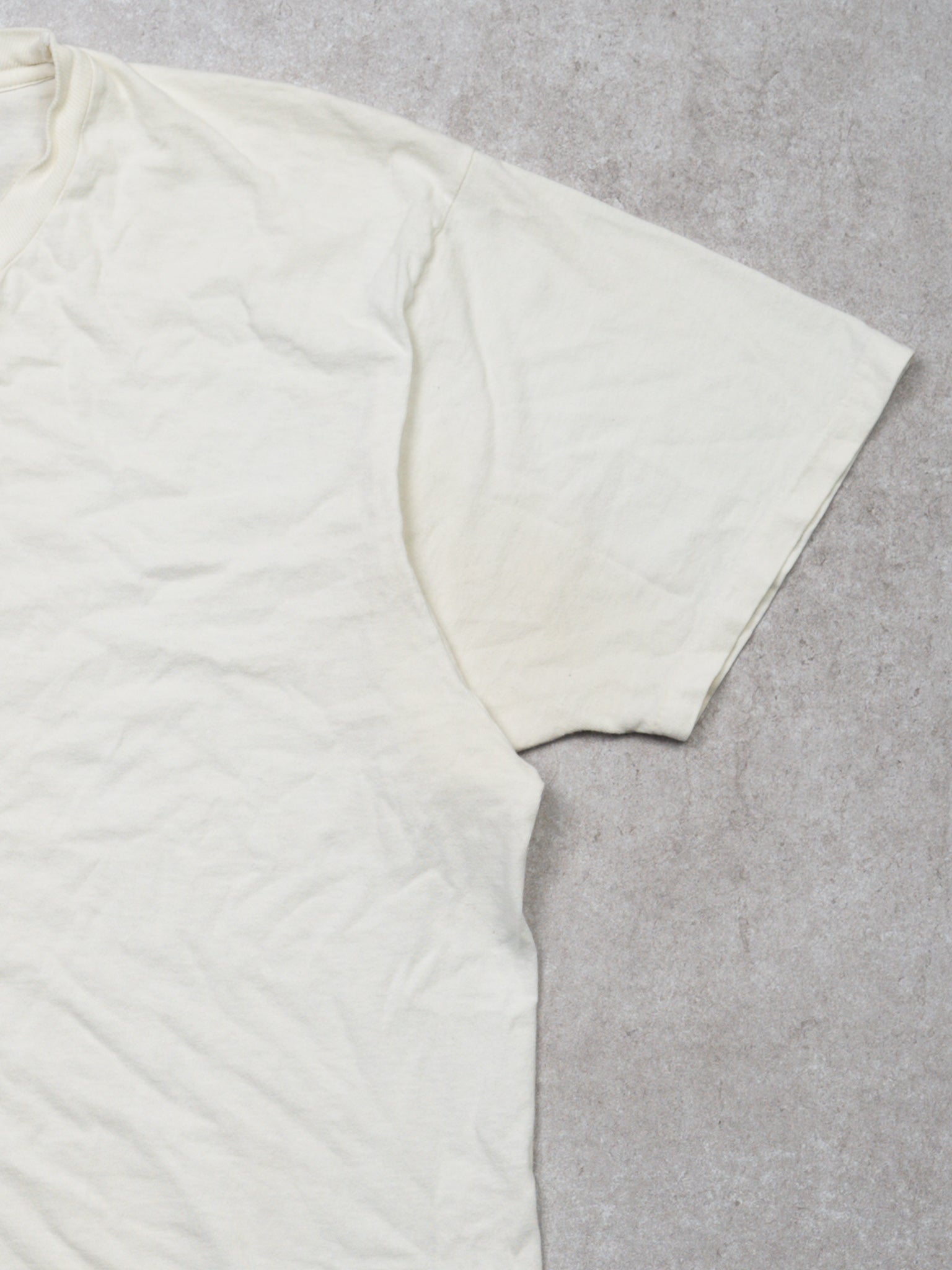 Vintage 90s Blank White Tee (S/M)
