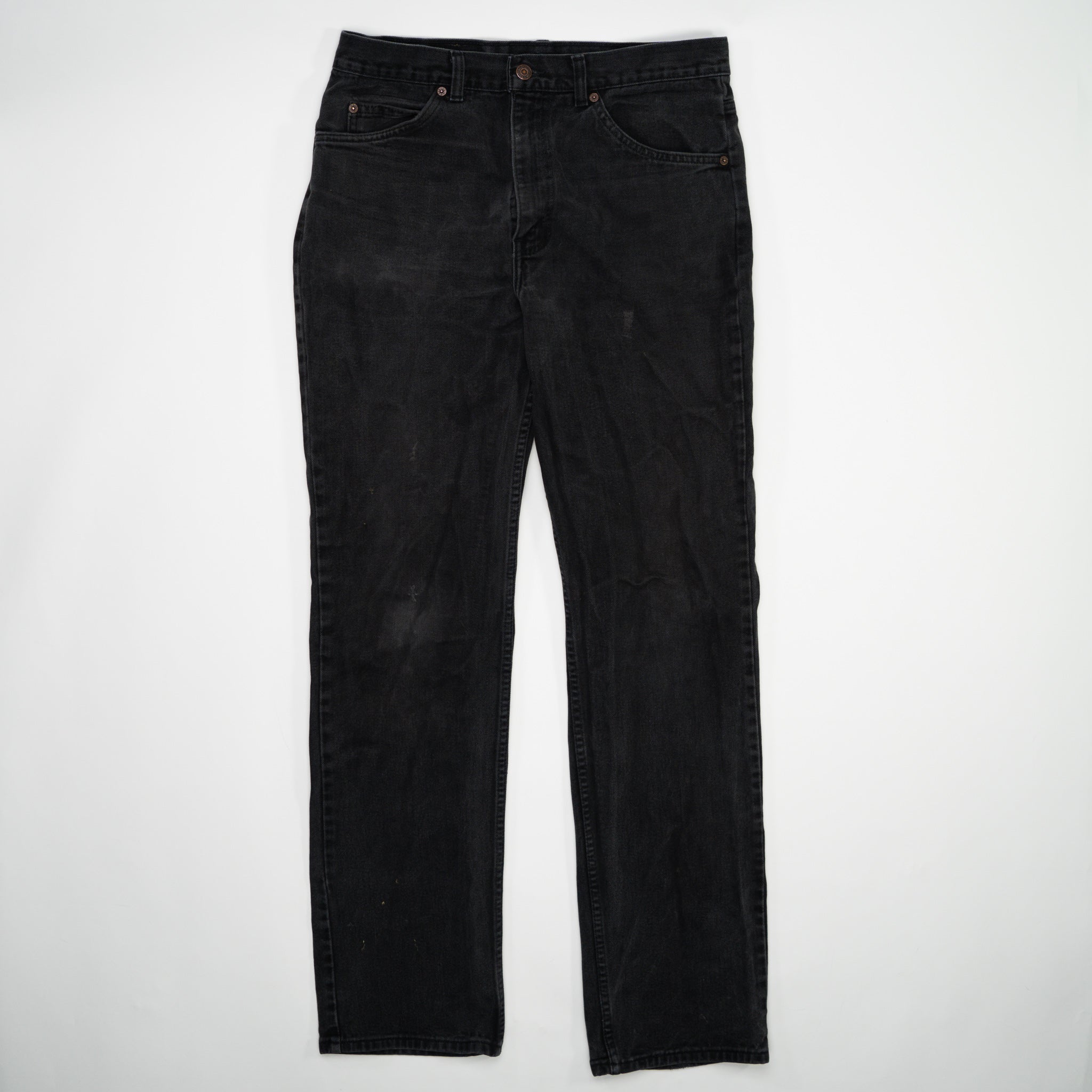 Vintage 70s Washed Black Levi Jeans (34 x 32) | Rebalance Vintage.