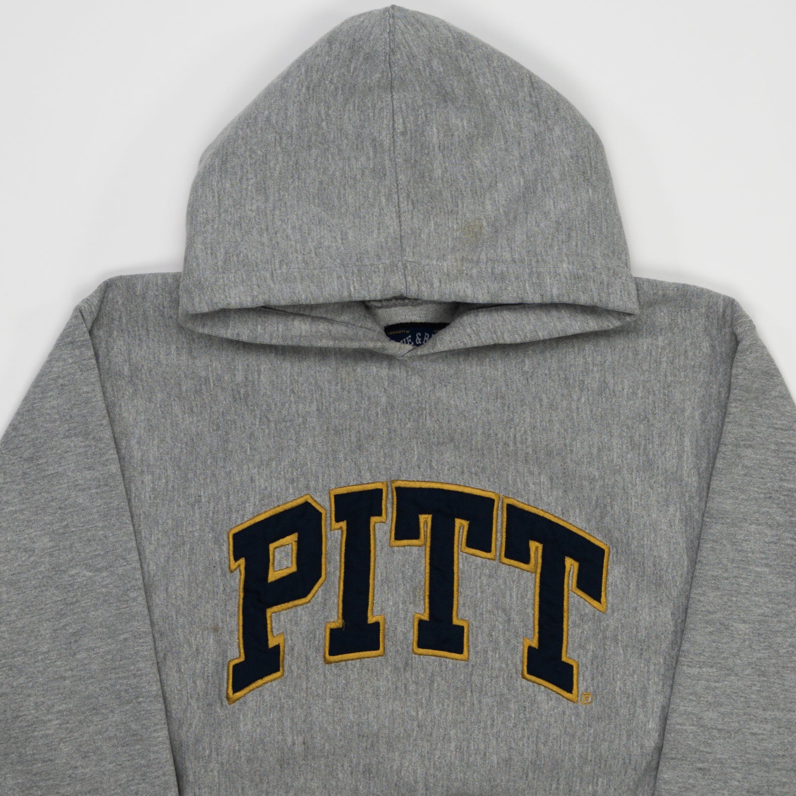 Vintage Grey Pitt x Steve + Barrys Hoodie (S) | Rebalance Vintage.