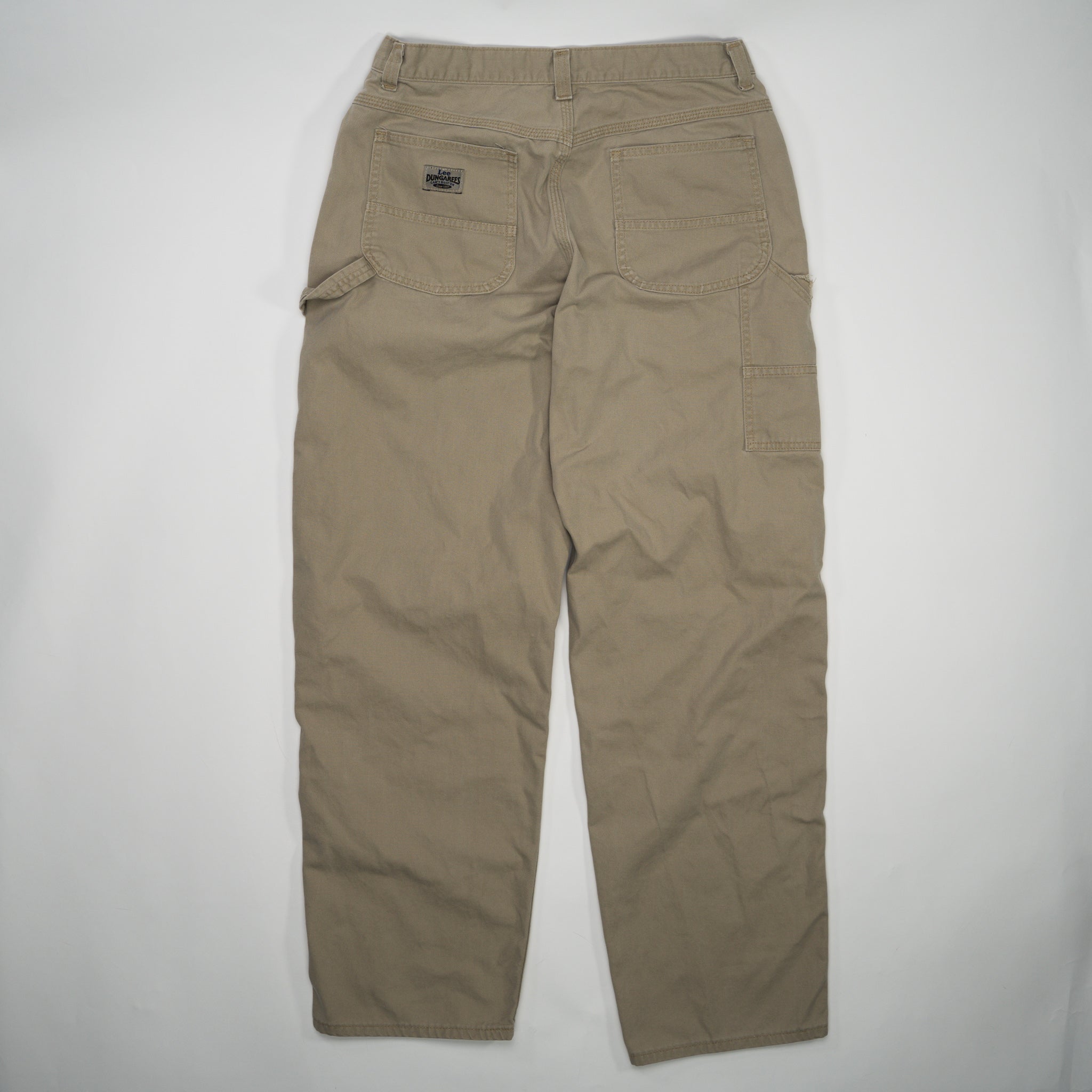 Vintage Beige Lee Dungaree Cargo Pants (34 x 34) | Rebalance Vintage.