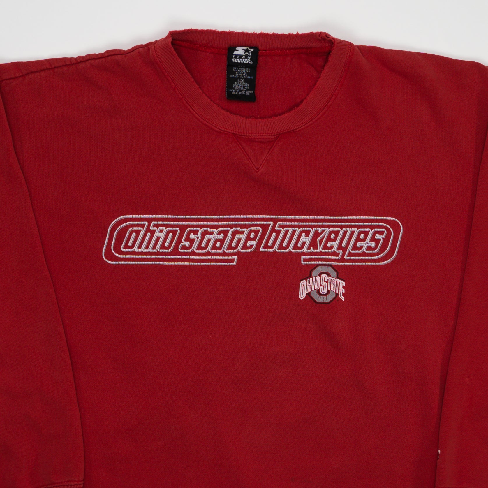 Vintage Red Ohio State Buckeyes x Starter Crewneck (XL) | Rebalance Vintage.