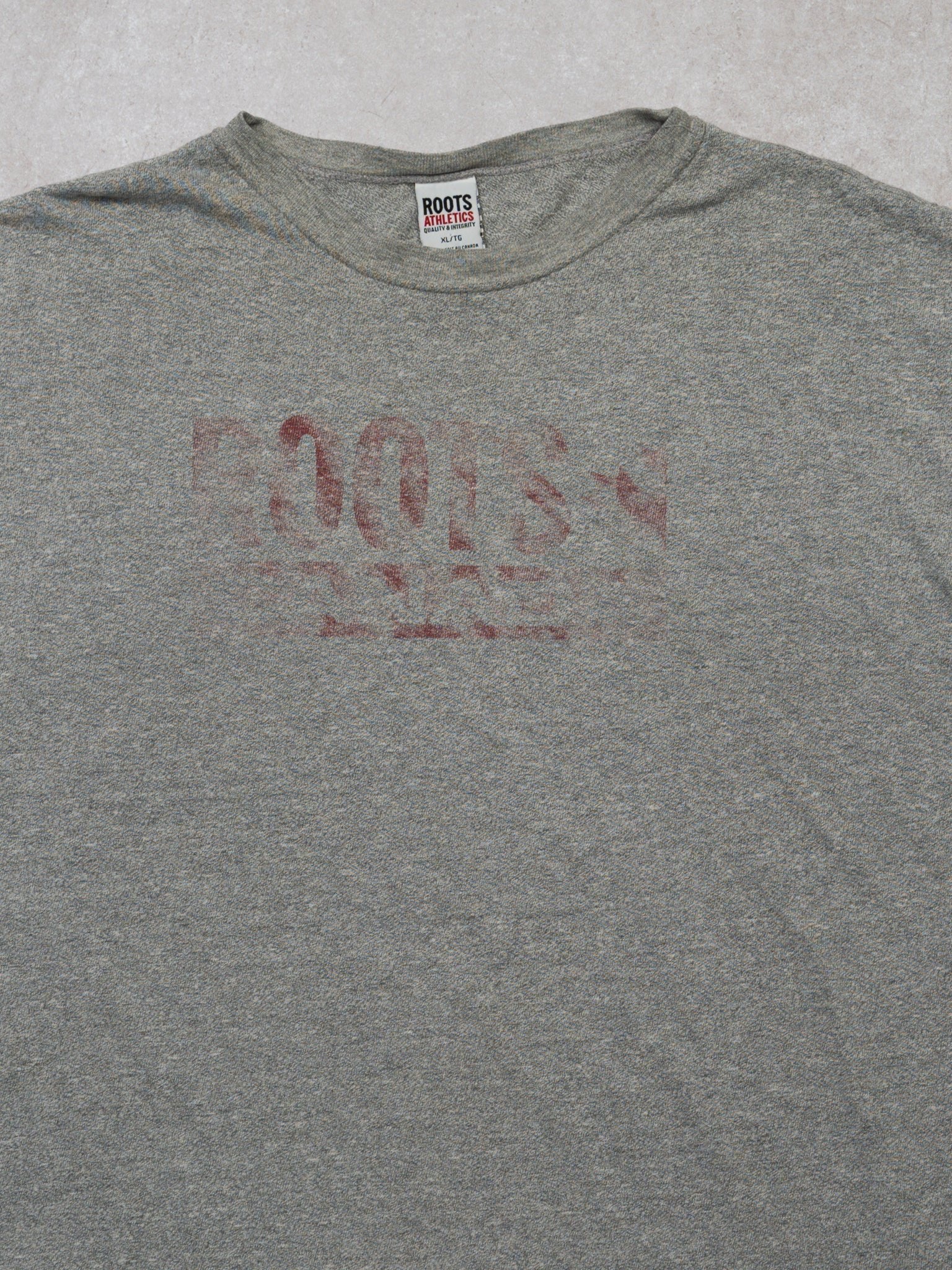 Vintage 90s Grey Faded Roots Tee (L)