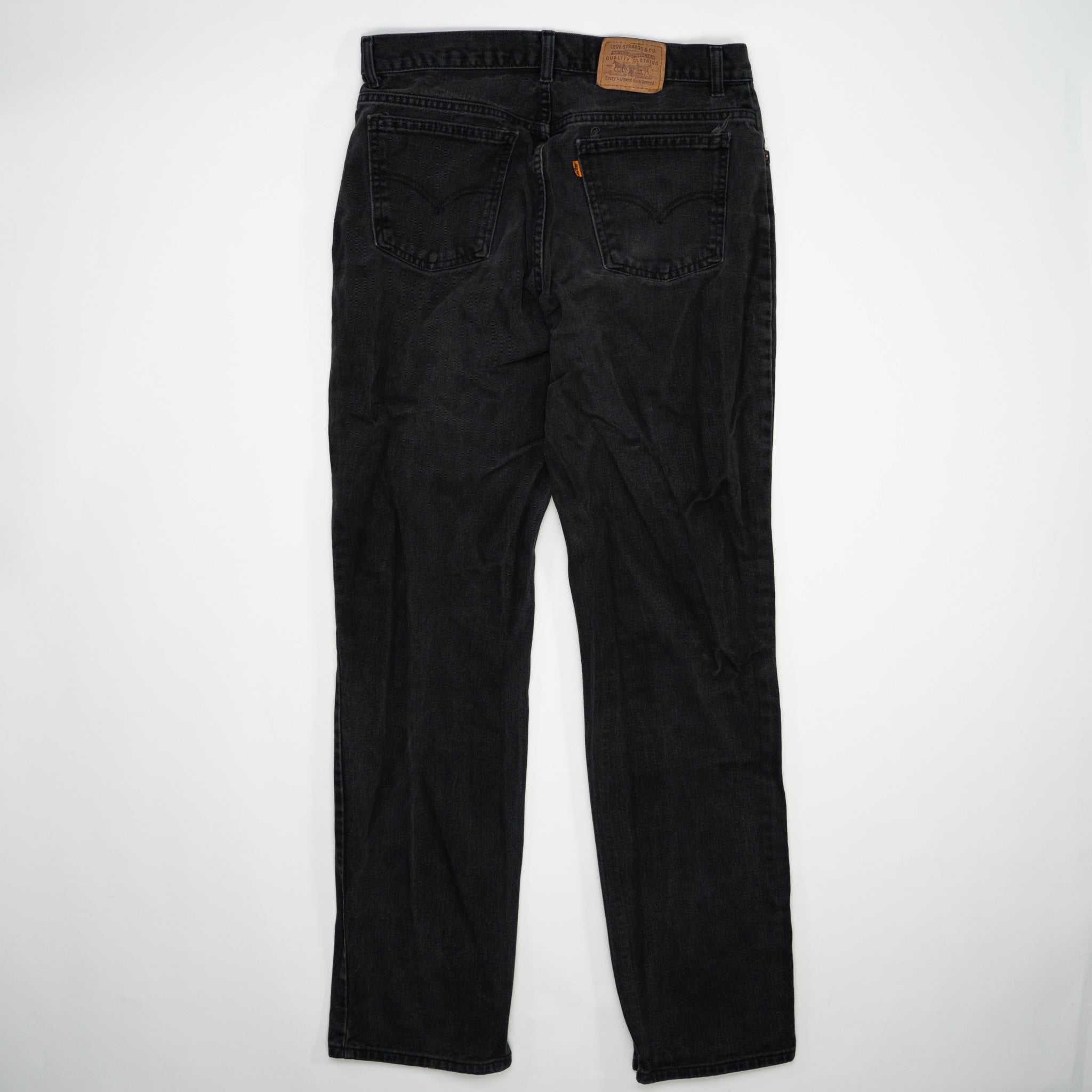 Vintage 70s Washed Black Levi Jeans (34 x 32) | Rebalance Vintage.