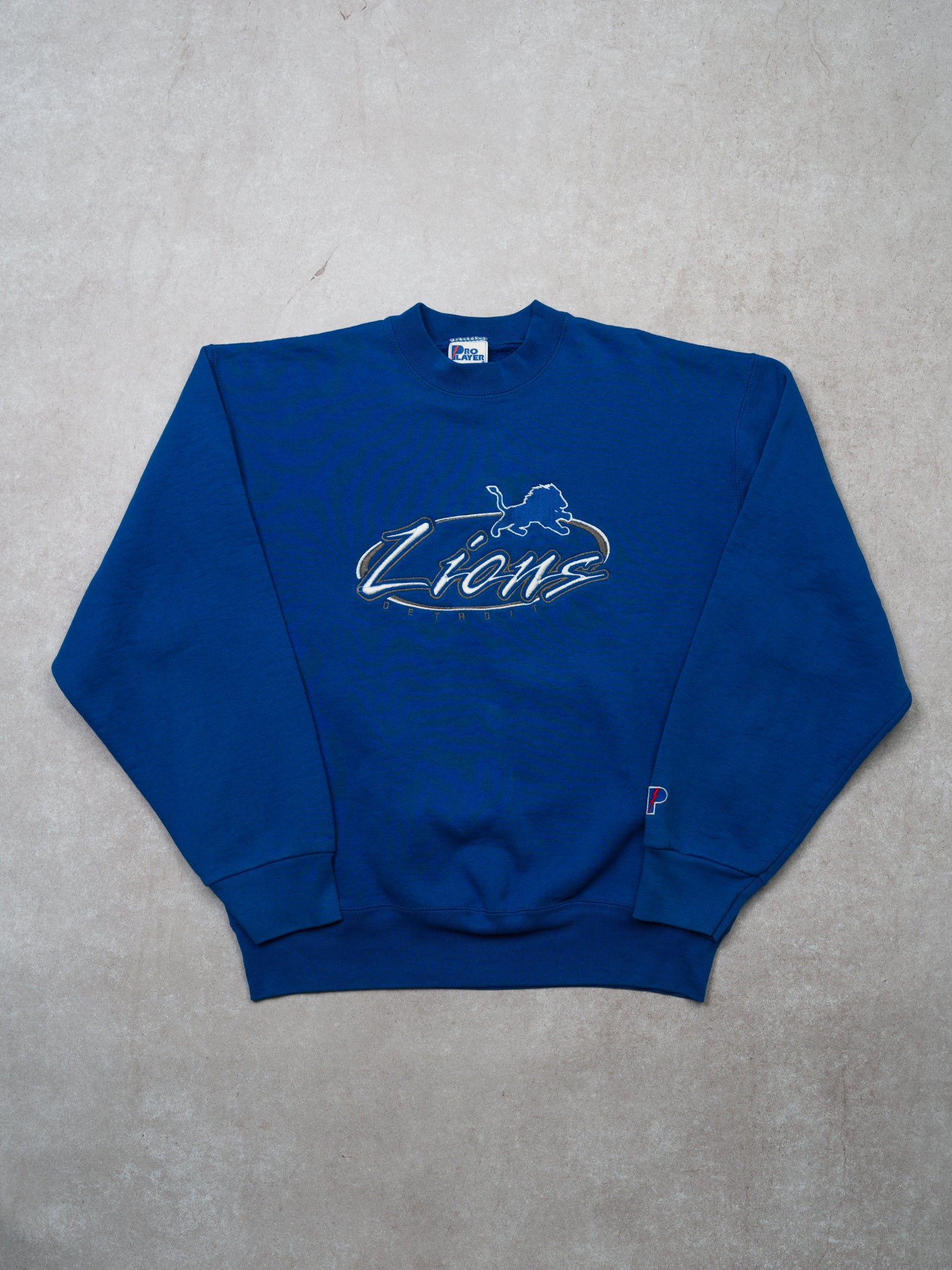 Vintage 90s Blue Detroit Lions Crewneck (M)