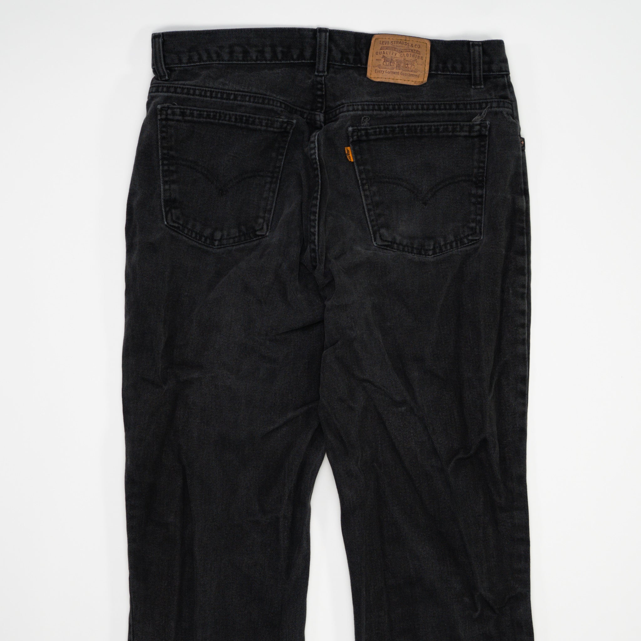 Vintage 70s Washed Black Levi Jeans (34 x 32) | Rebalance Vintage.