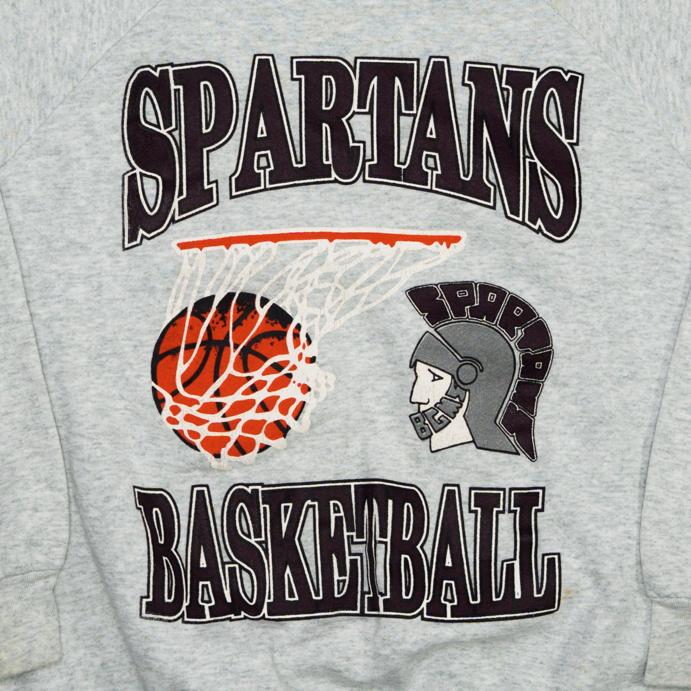 Vintage 90s Spartans Basketball Crewneck (L) | Rebalance Vintage.